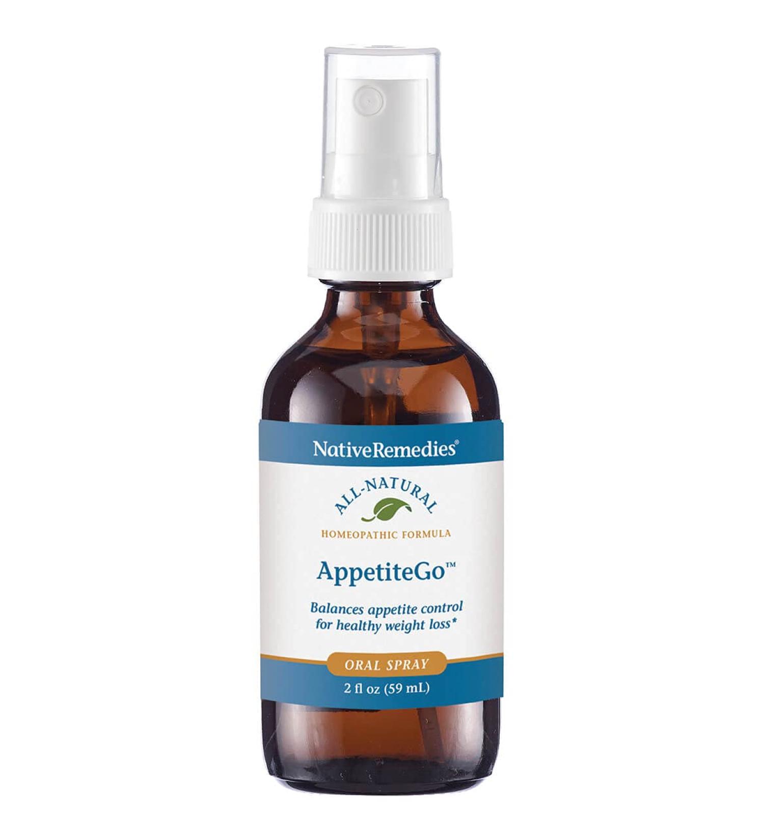 Native Remedies AppetiteGo Tonic - Natural Homeopathic Formula for Hunger Relief - 59 mL Oral Spray - Buy Online on GoSupps.com