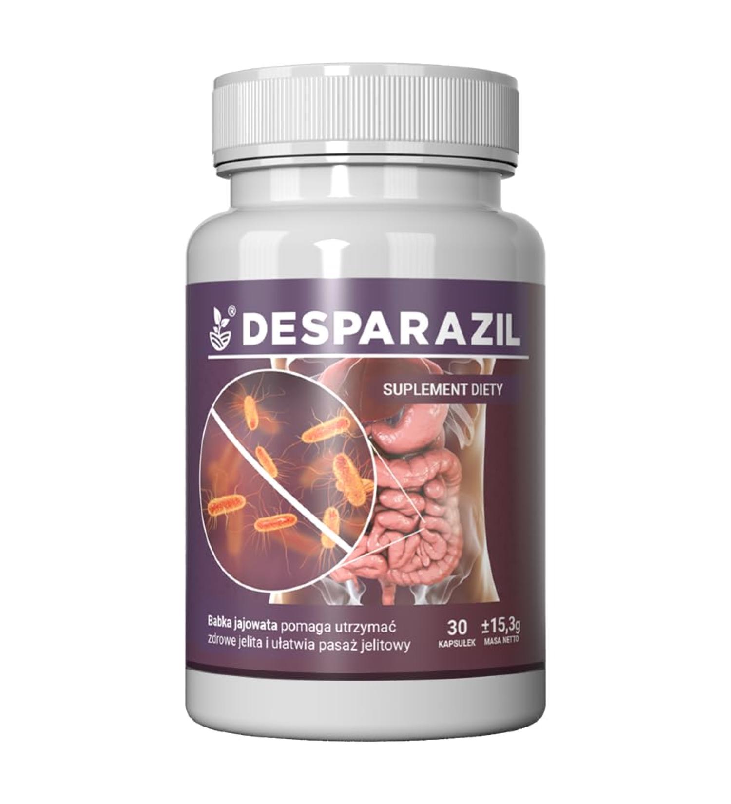 Desparazil capsules with eggplant herbal extract 30 pcs Alcoholfree highquality nutritional supplement