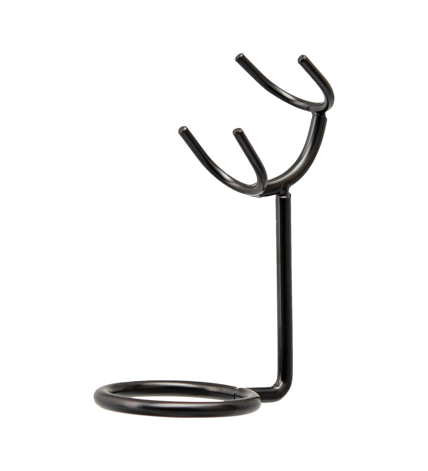 Milageto Black Metal Shaving and Brush Stand - Universal Razor Holder for Men Hairdressers Home Use & Father's Day Gifts - Buy Online on GoSupps.com