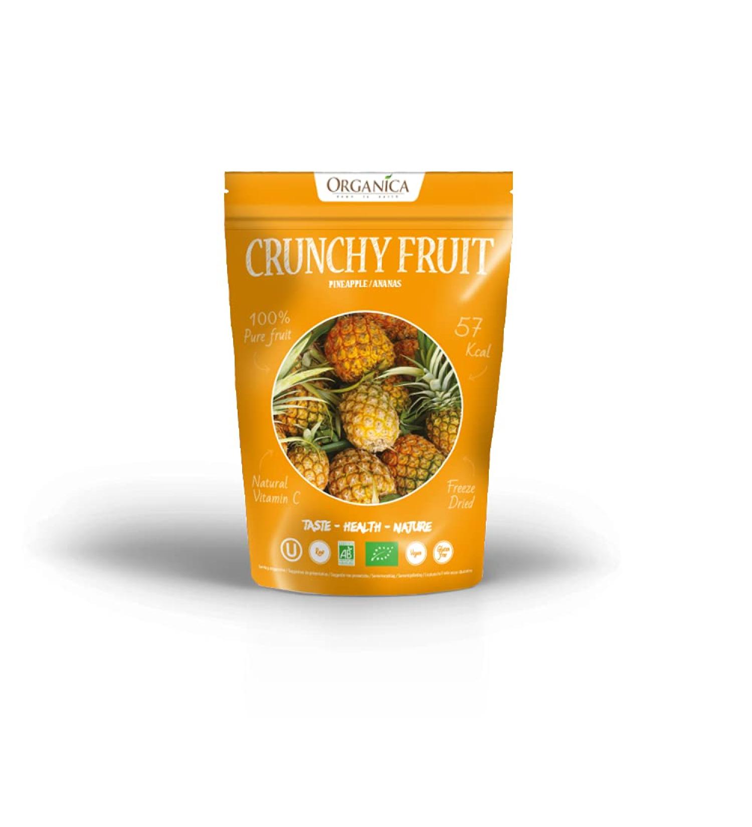 ORGANICA CRUNCHY FRUITS PINEAPPLE