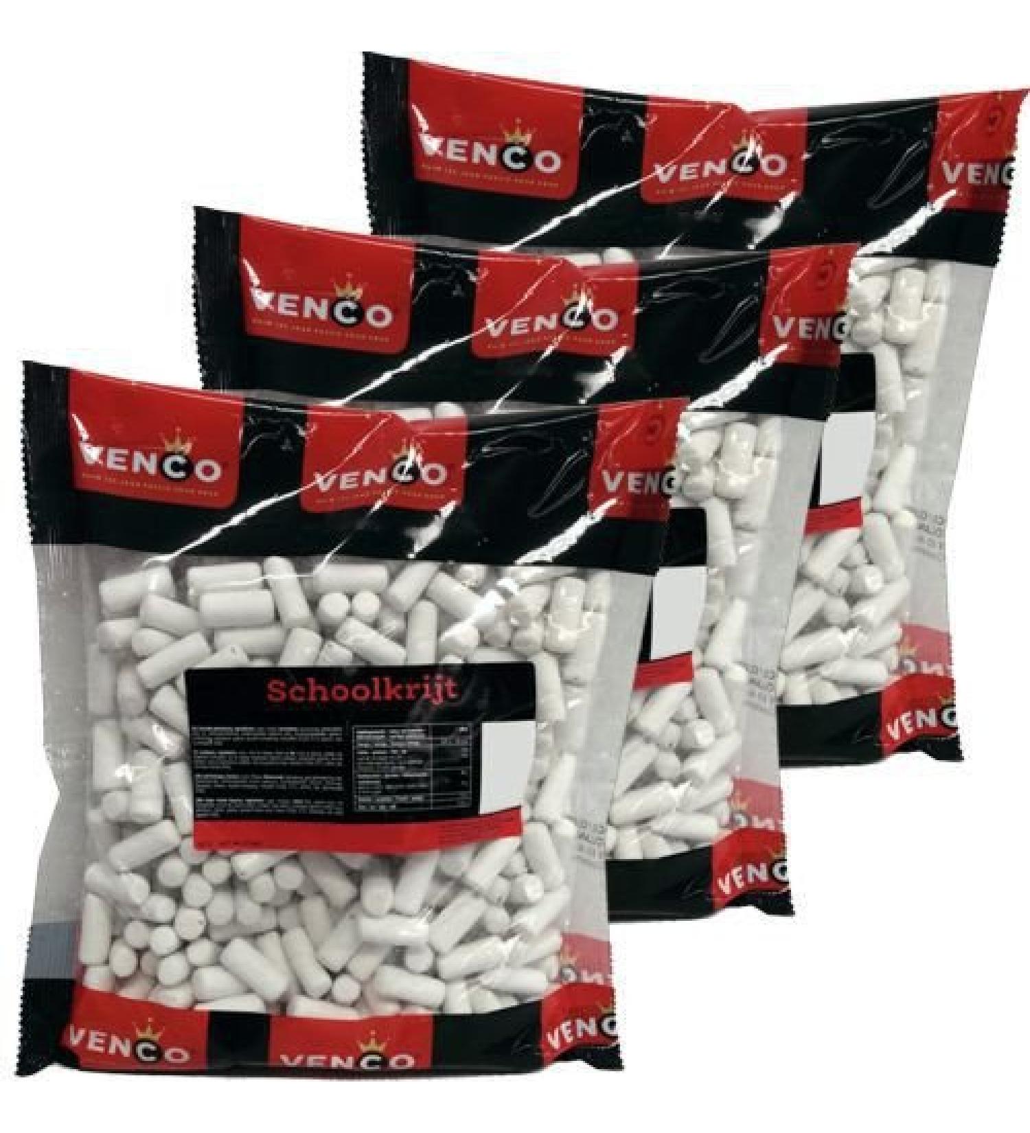 Cloetta Venco Holland Schoolkriji Pack of 3 x 1kg bags (mint)