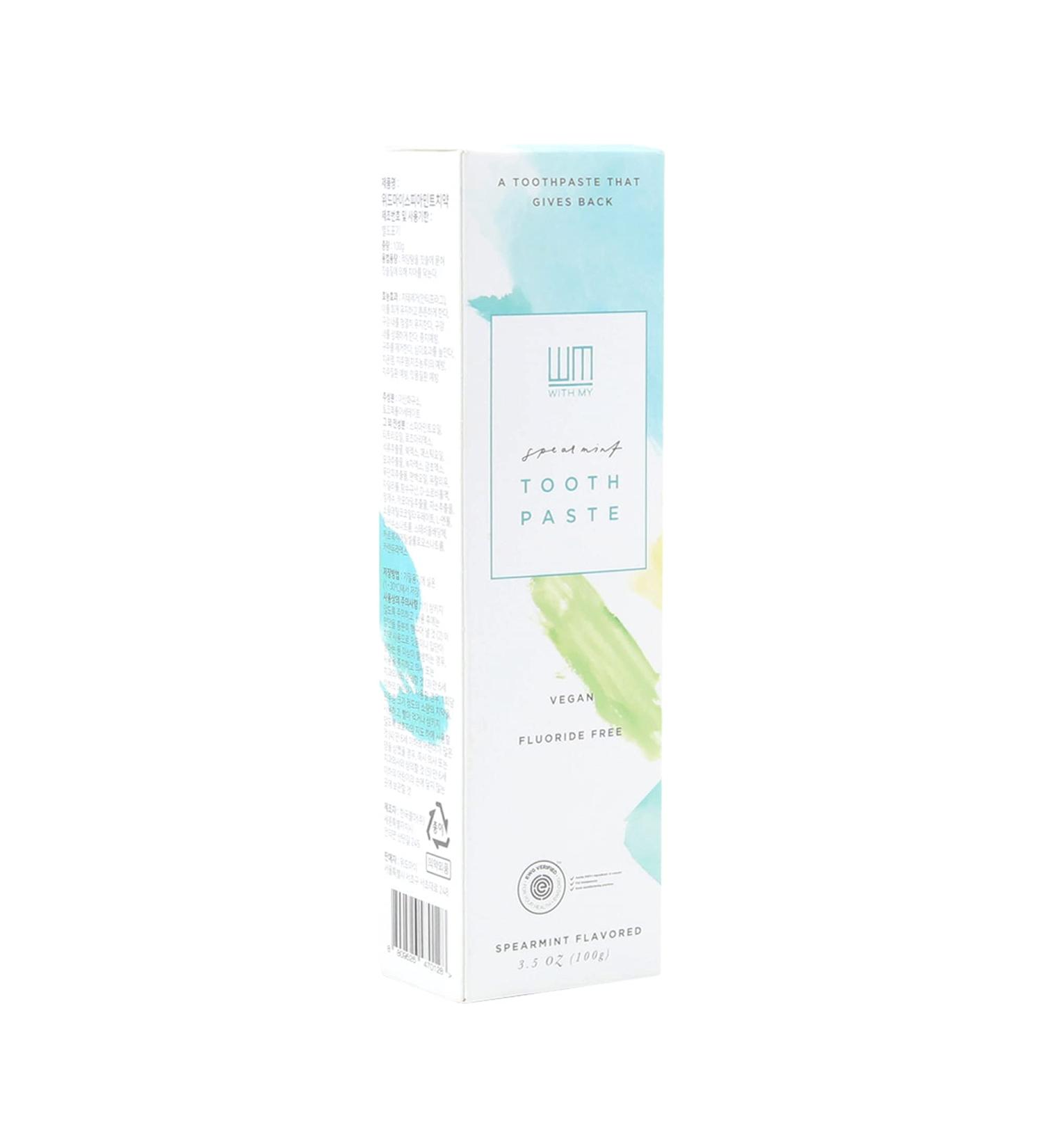 Spearmint Toothpaste 3.5oz - Dentist Developed | EWG Verified | Cruelty-Free & Vegan | PETA & Vegan Society Registered - Give Back - Buy Online on GoSupps.com