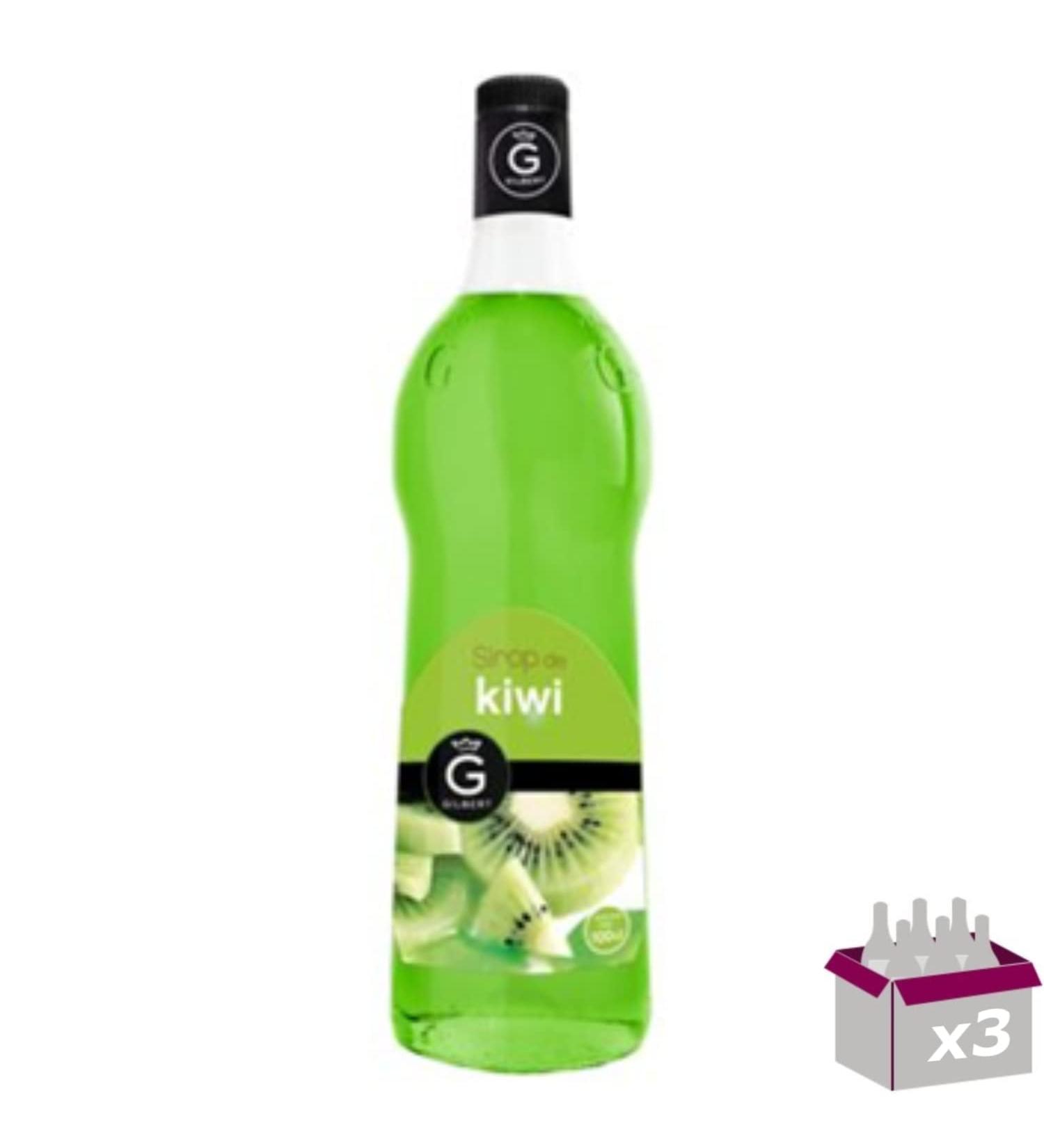 Set of 3 Rioba Syrups Kiwi 3 x 1L