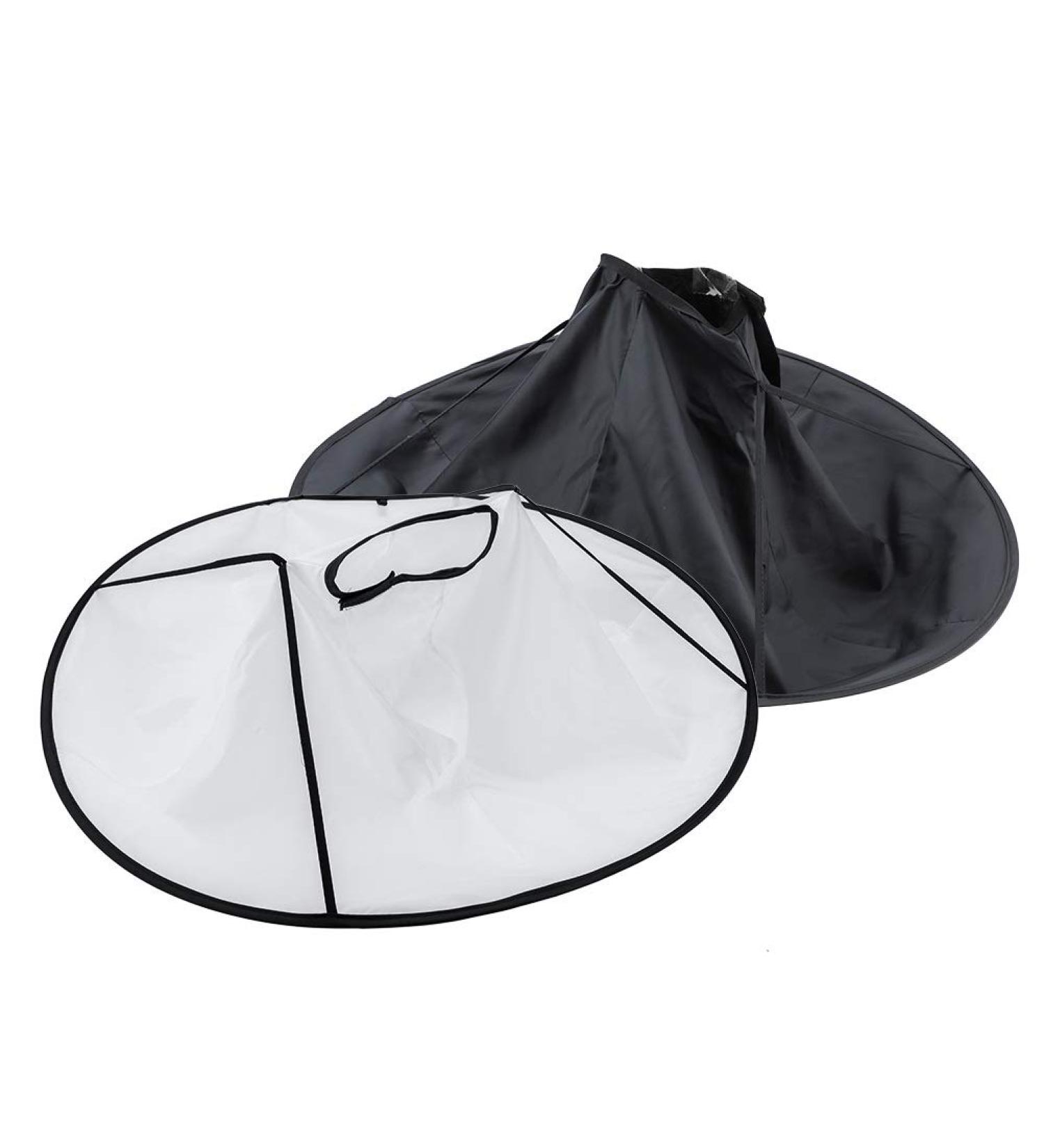 Premium Black Haircut Cape for Adults | Haircase Slope Salon Dress & Umbrella Cloak - International Shipping - Buy Online on GoSupps.com