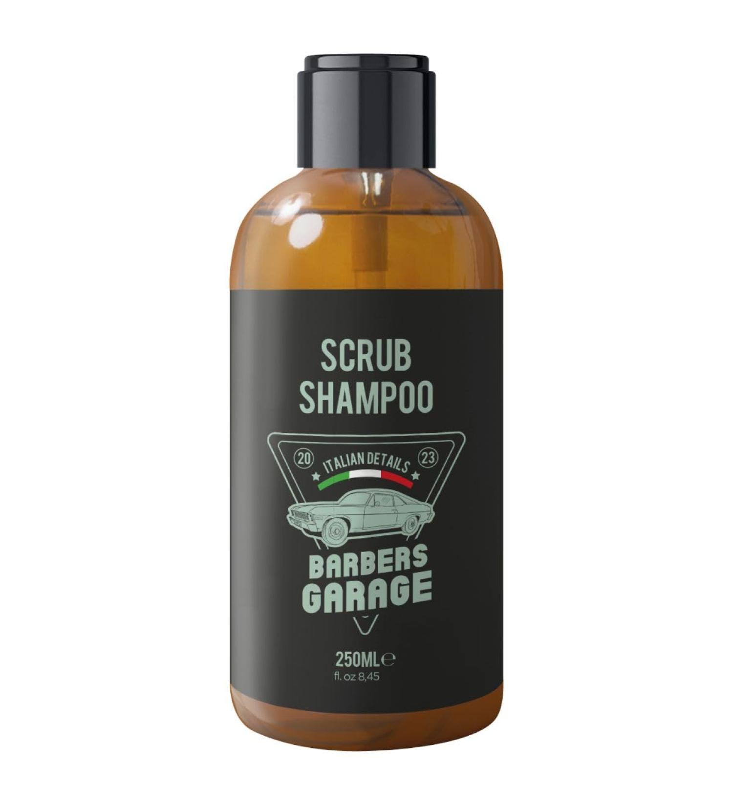 Barbers Garage Purifying and moisturizing shampoo to combat microbial aggressions and dandruff with Piroctone Aloe Vera and Chamomile soothes itching 250 ml - Buy Online on GoSupps.com