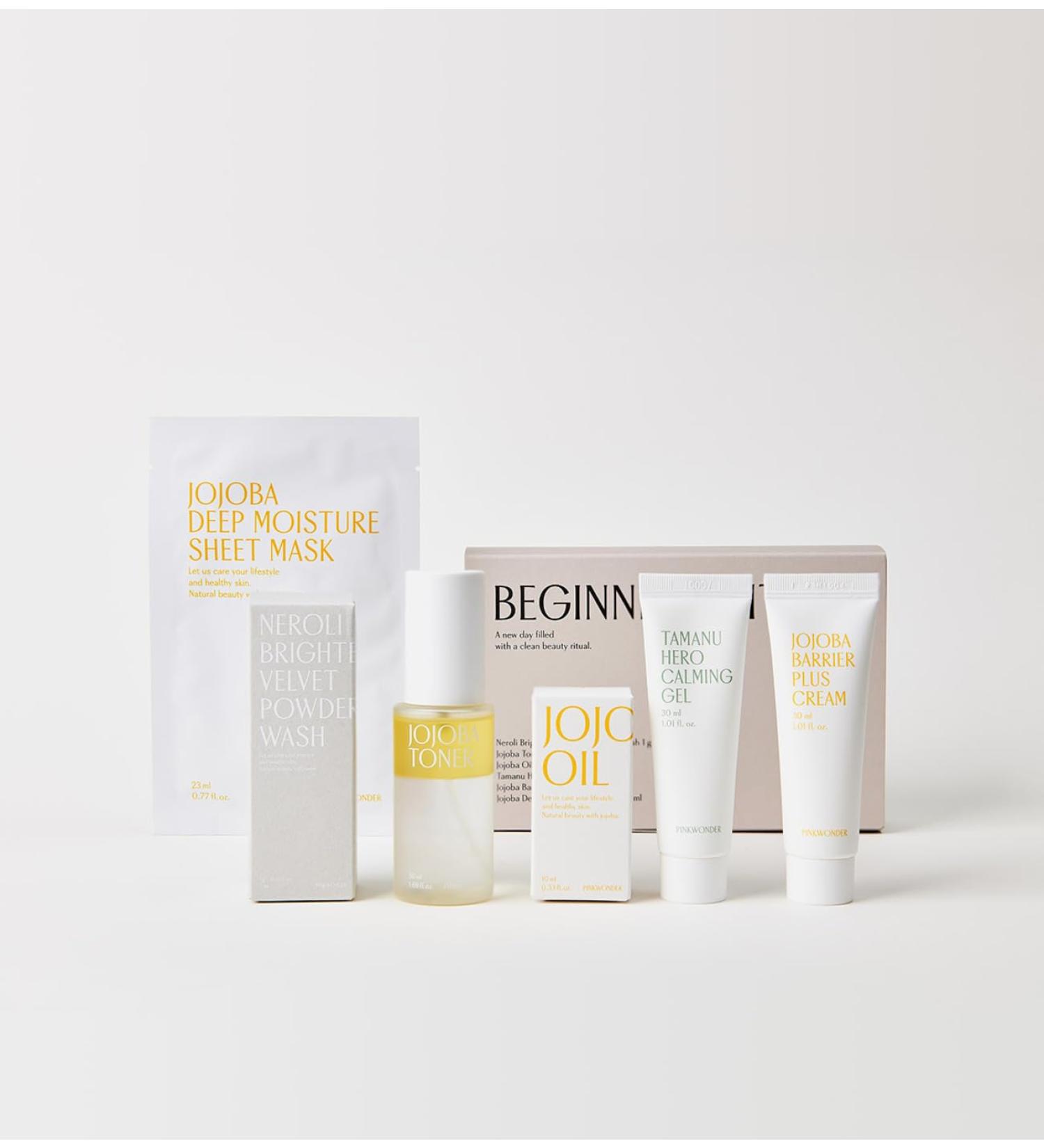 Beginner Edition Jojoba Oil & Skincare Set | 10ml Jojoba Oil 50ml Toner 30ml Cream & More | International Shipping Available - Buy Online on GoSupps.com