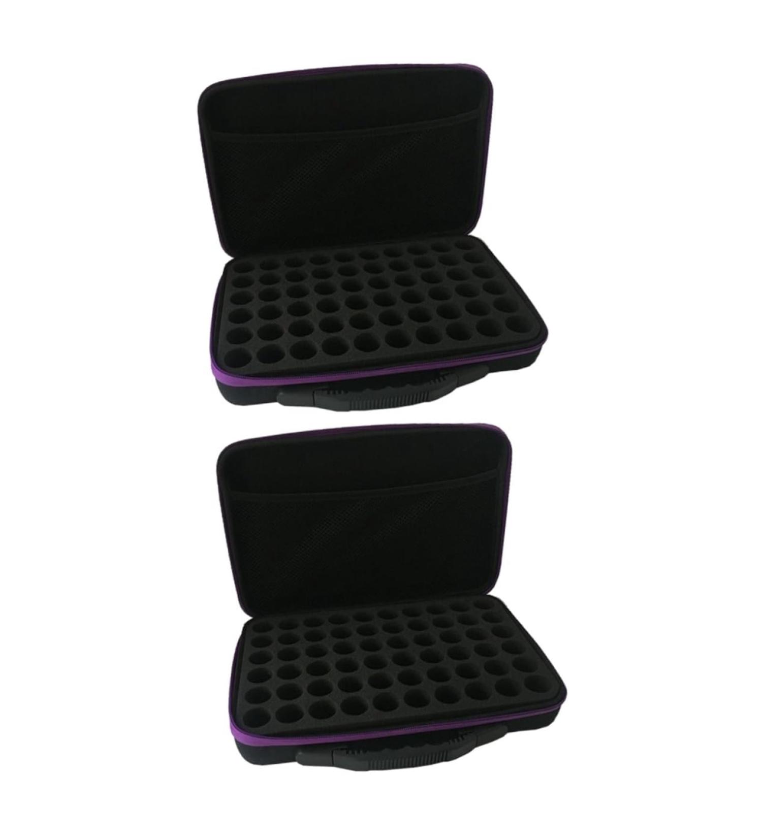 CliSpeed 2-in-1 Essential Dashmaker Organizer & Storage Box for Essential Oils Stylish Violet Carrier Bag - Buy Online on GoSupps.com