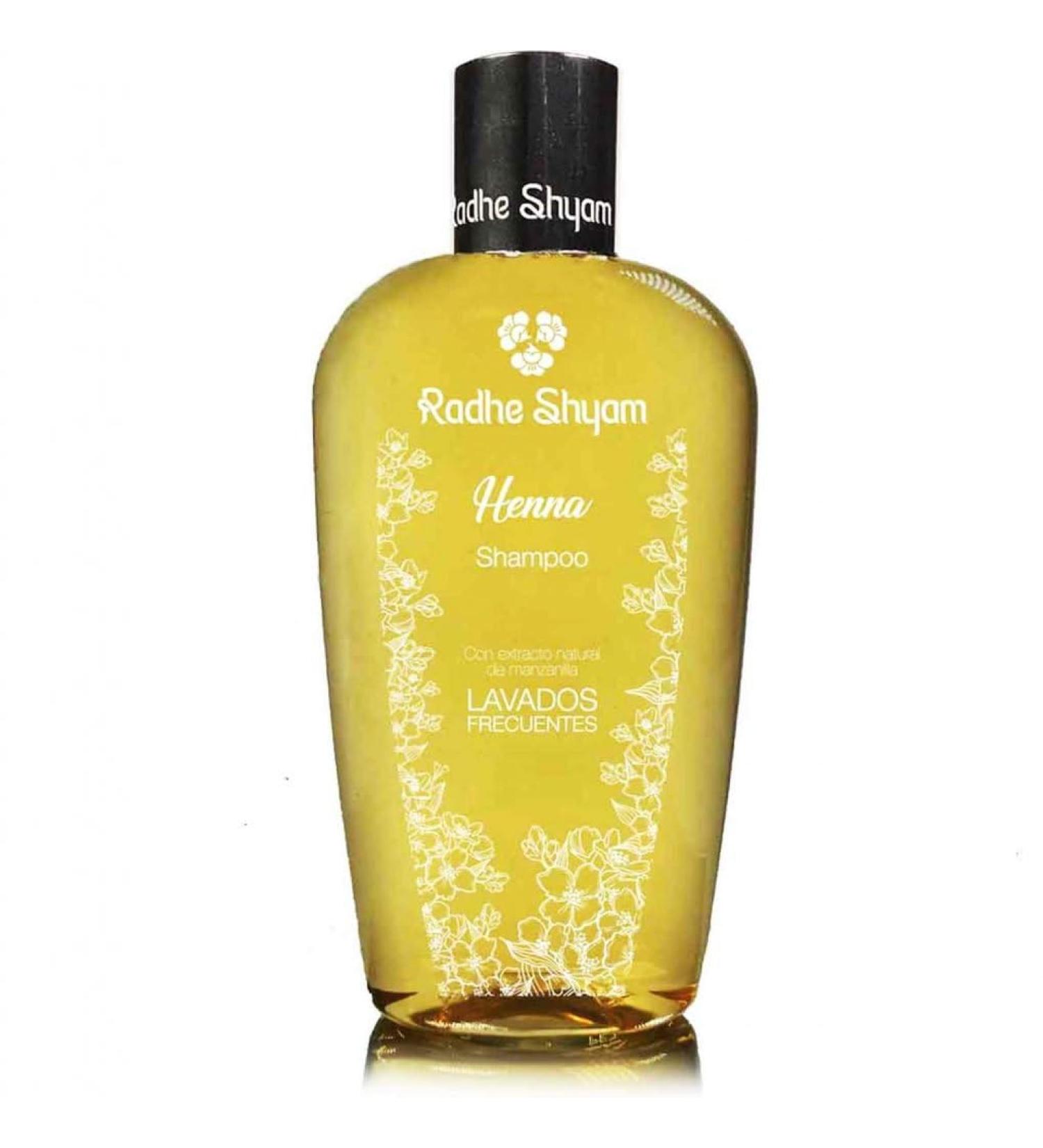 Radhe Shyam CHAMPU HENNA CABELLO LAVADOS FRECUITES conditioning shampoo for daily hair washing 400 ml can be used several times a week as needed and combines functions