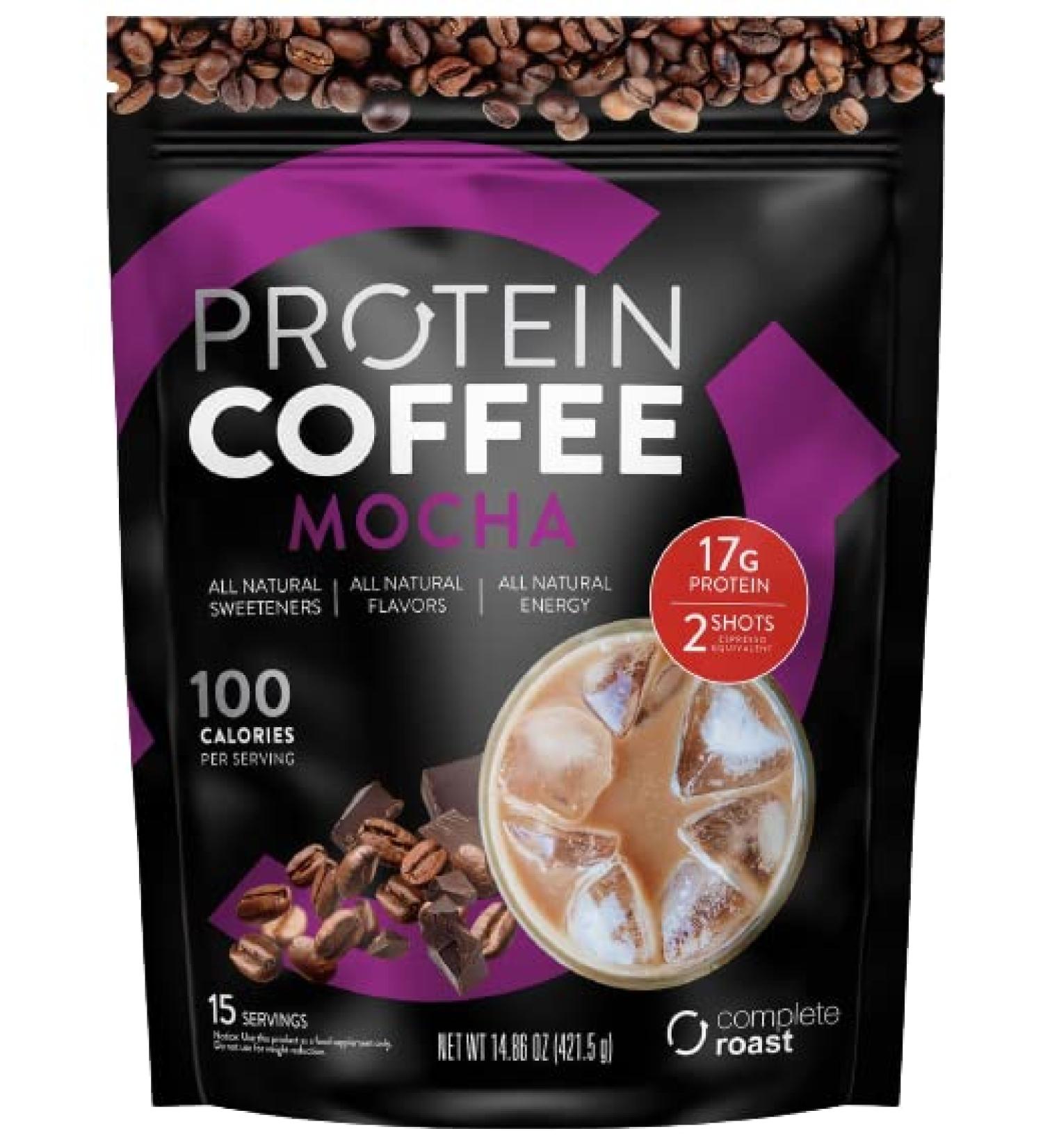 Complete Roast Mocha Gourmet Protein Coffee All Natural | International Shipping Available - Buy Online on GoSupps.com