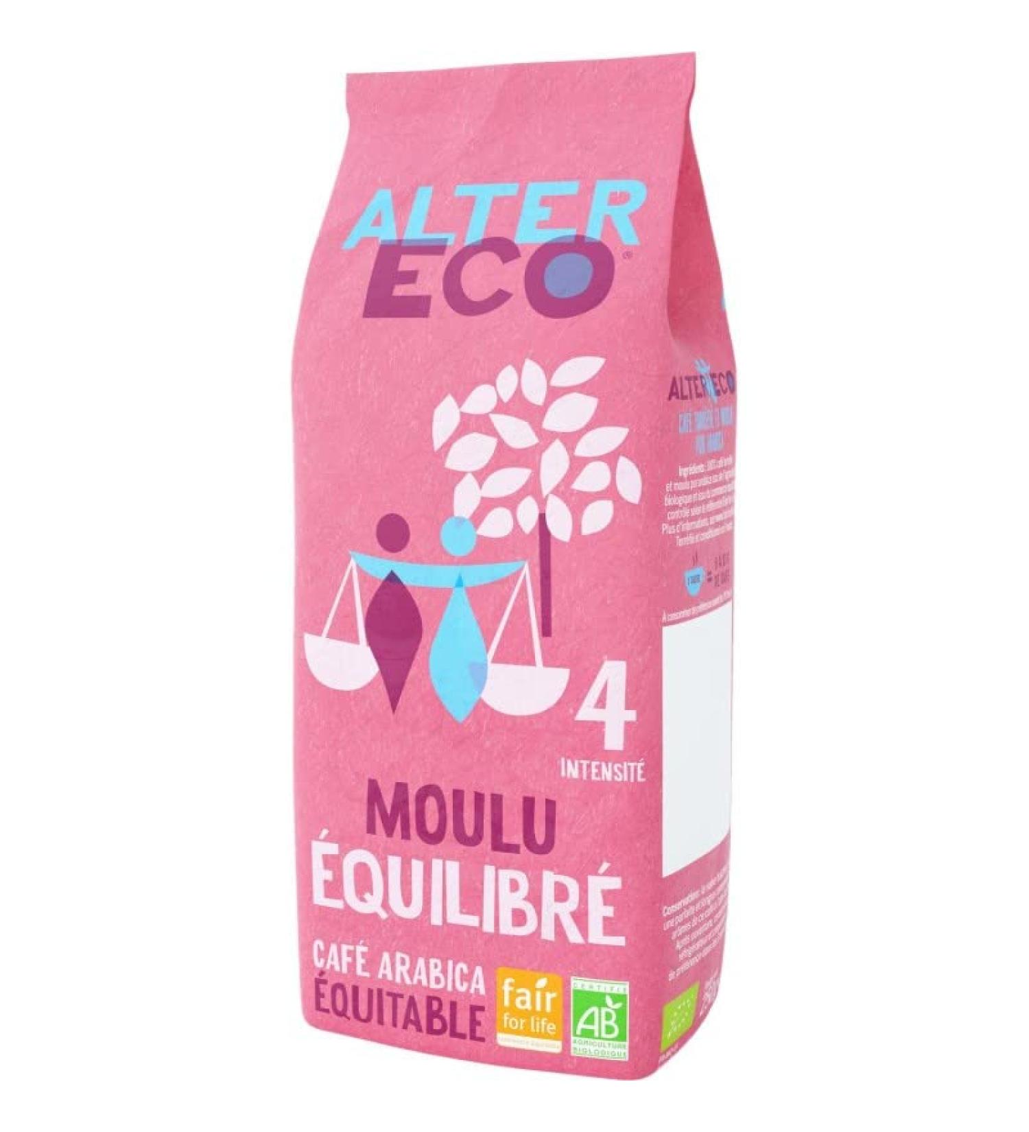  G n rique Alter Eco - Organic Balanced Ground Coffee - 250g - Balanced and flavorful blend - Dietary and nutritional spices - Pack of 3 - Buy Online on GoSupps.com