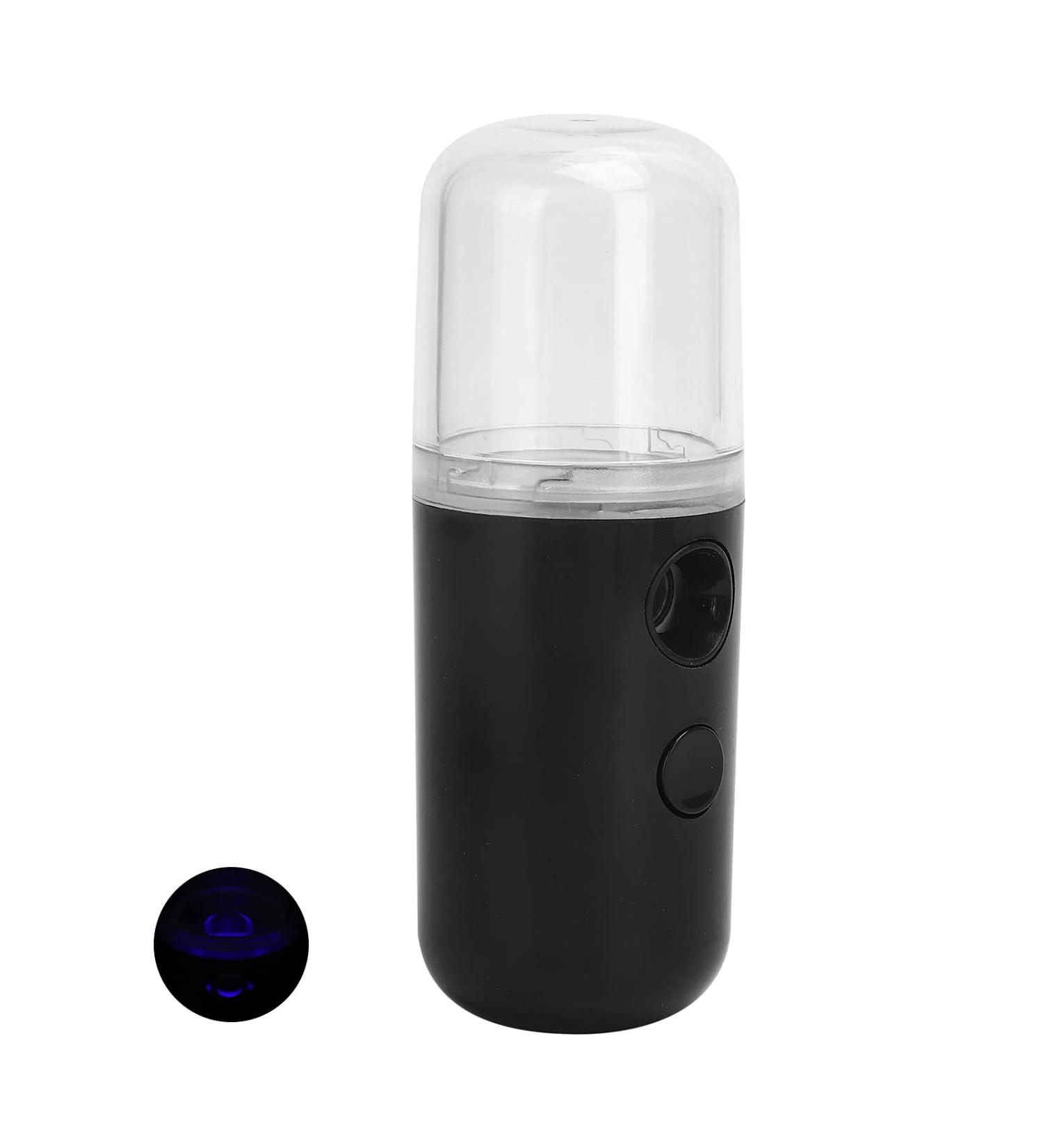 Mist Sprayer USB Rechargeable Facial Humidifier Fashion Facial Mist Sprayer Low Noise Operation Large and Fine Spray for Home or Outdoor Use (Black) - Buy Online on GoSupps.com