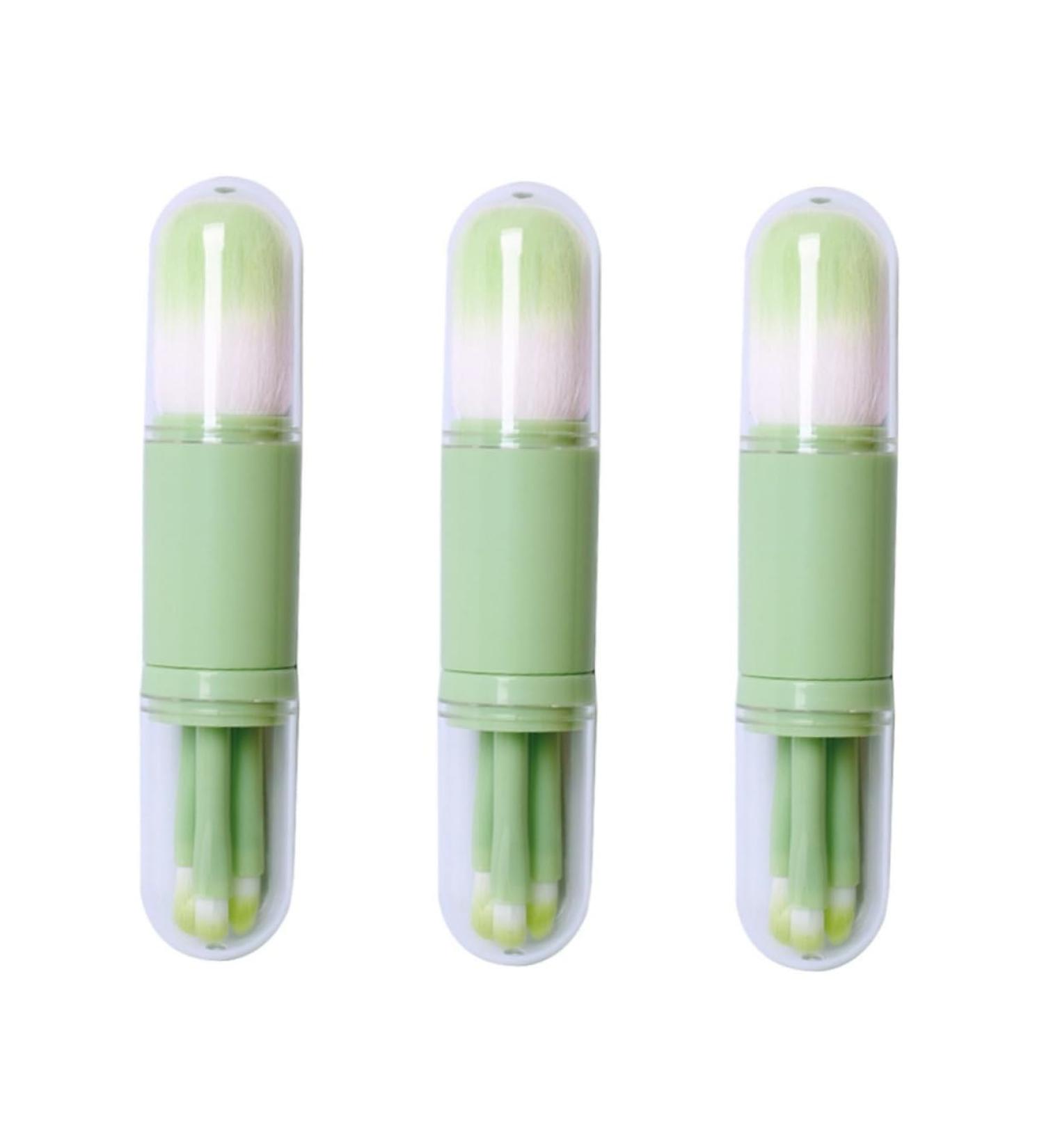 FOMIYES 3 Set Telescopic Makeup Brushes | Eyebrow Kabuki & Powder Brushes | Portable Travel Makeup Brush - Perfect for All Skin Types - Buy Online on GoSupps.com