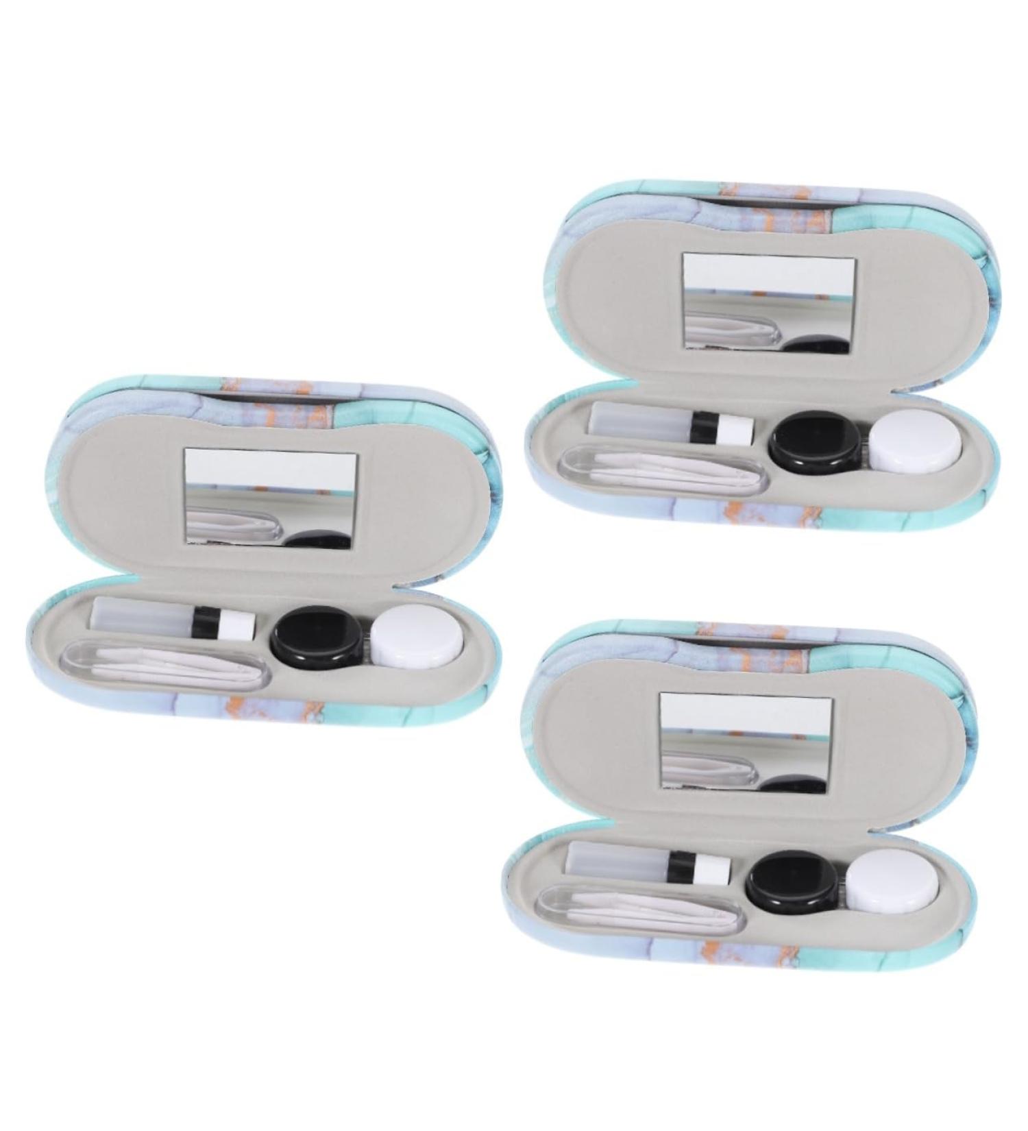 Partykindom Double-Layer Glasses Case - Dual Contact Lens & Sunglasses Holder | Stylish Travel Accessory & Multi-Purpose Organizer - Buy Online on GoSupps.com