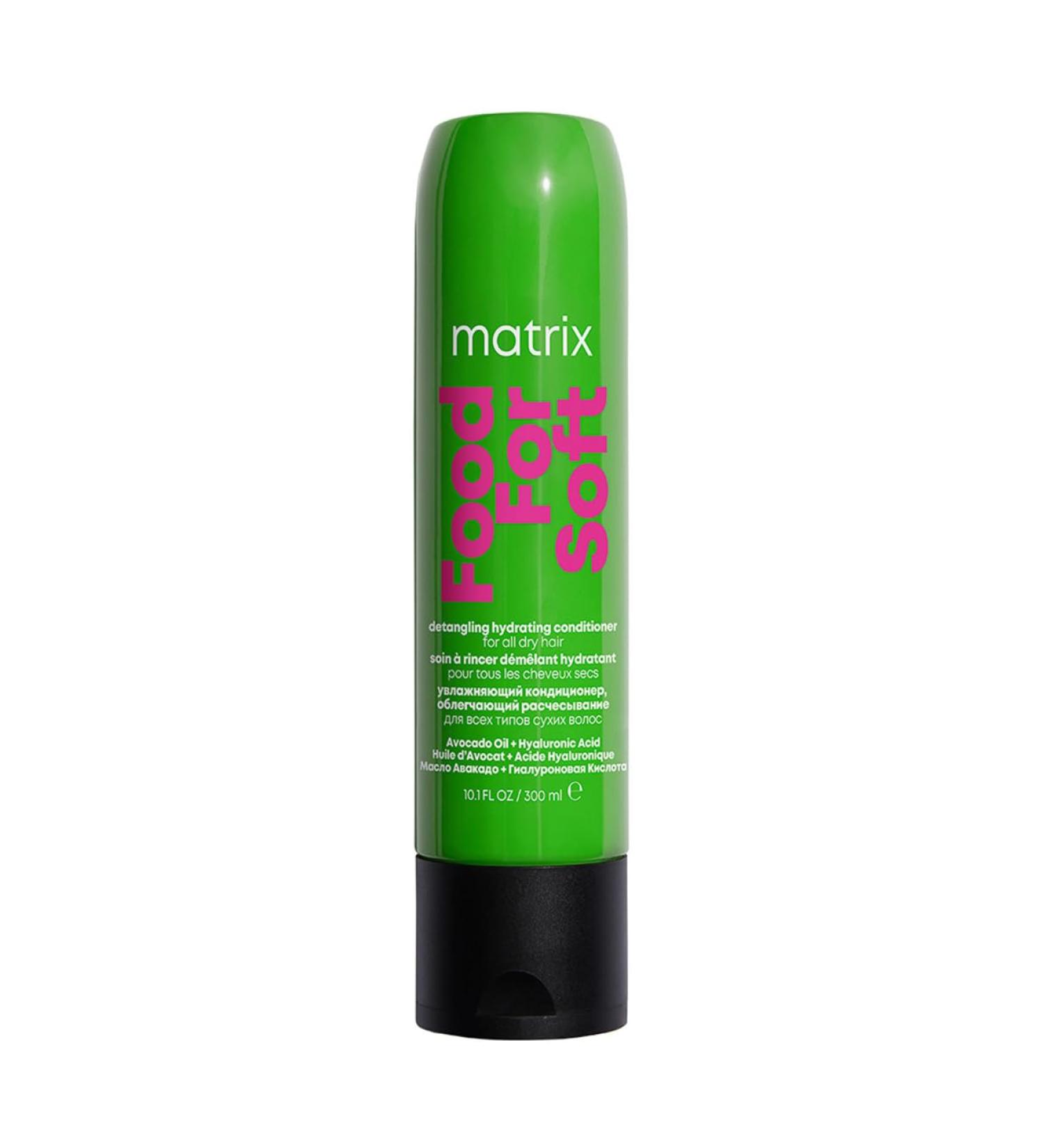 Matrix Moisturizing & Detangling Conditioner for Dry to Very Dry Hair Hyaluronic Acid & Avocado Oil Food For Soft 300 ml - Buy Online on GoSupps.com