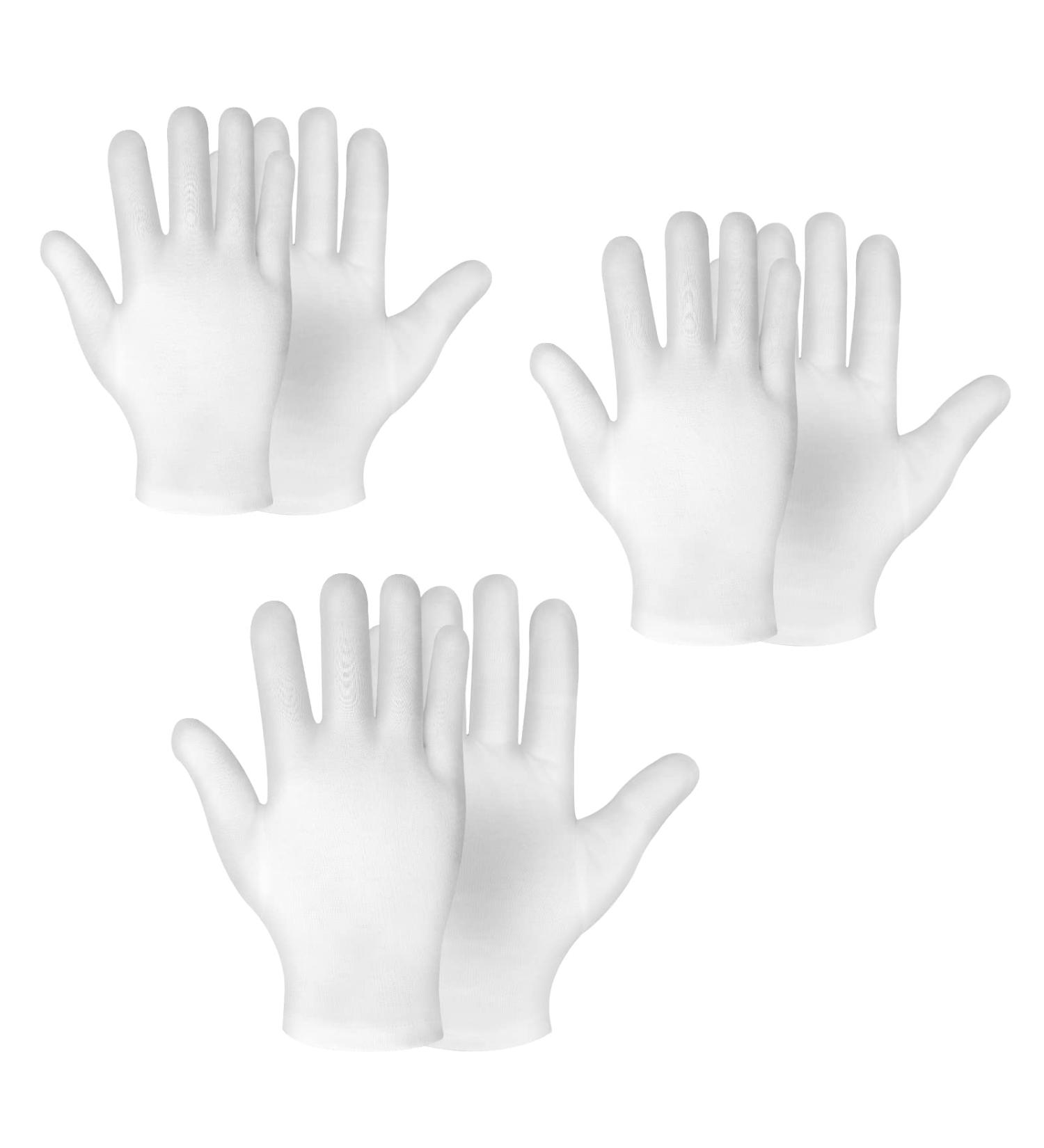 Sibba 3 Pairs Moisturizing Gloves for Overnight Bedtime | Heal Eczema & Repair Dry Chapped Hands | Hand Spa Treatment Gloves (M/L/XL) - Buy Online on GoSupps.com