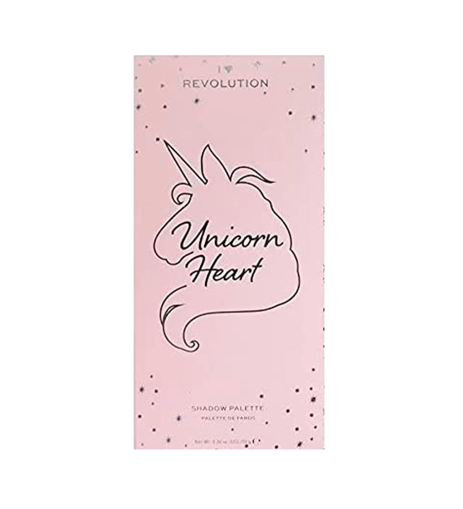 I Heart Revolution Unicorn Heart Glow Eyeshadow Palette (18 Shades) - Vibrant Colors for International Shipping - Buy Online on GoSupps.com