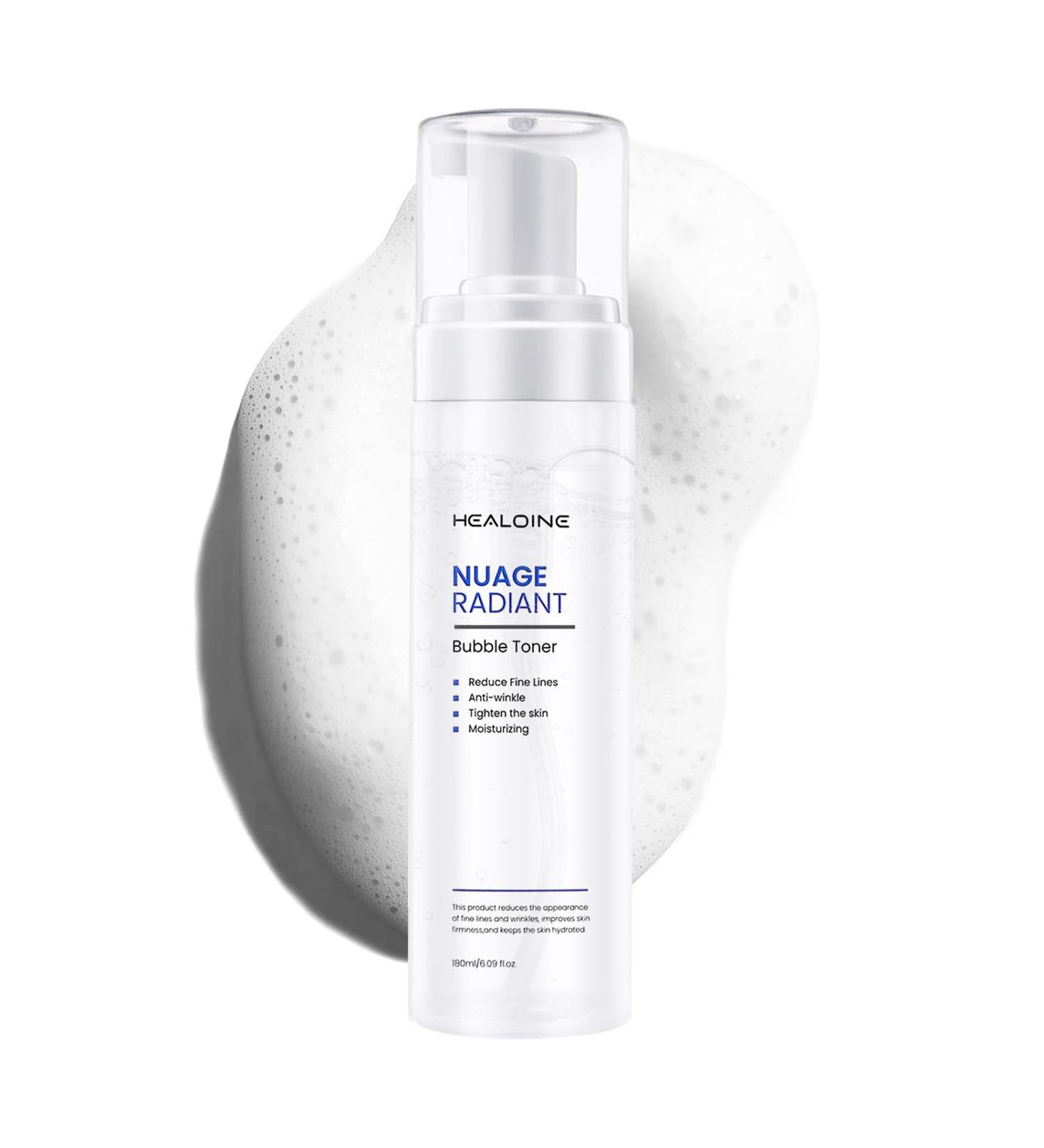 Healoine Bubble Toner Deep Moisturizing Hydrating and Refreshing Cloud Glow Toner for Face Nature Vegan Korean Skin Care 180ml/6.1 fl.oz. - Buy Online on GoSupps.com