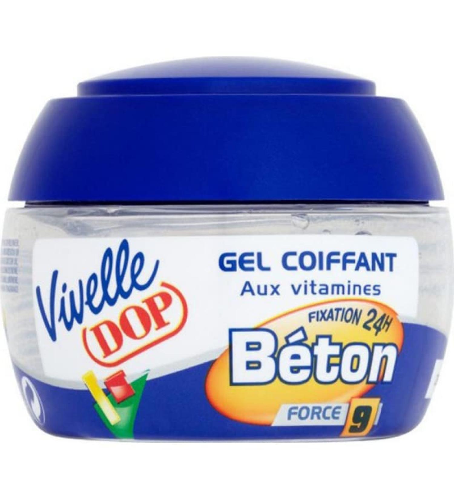 Vivelle DOP Styling Gel with Vitamins 24h Hold Strength 9 Concrete 150ml (pack of 3)