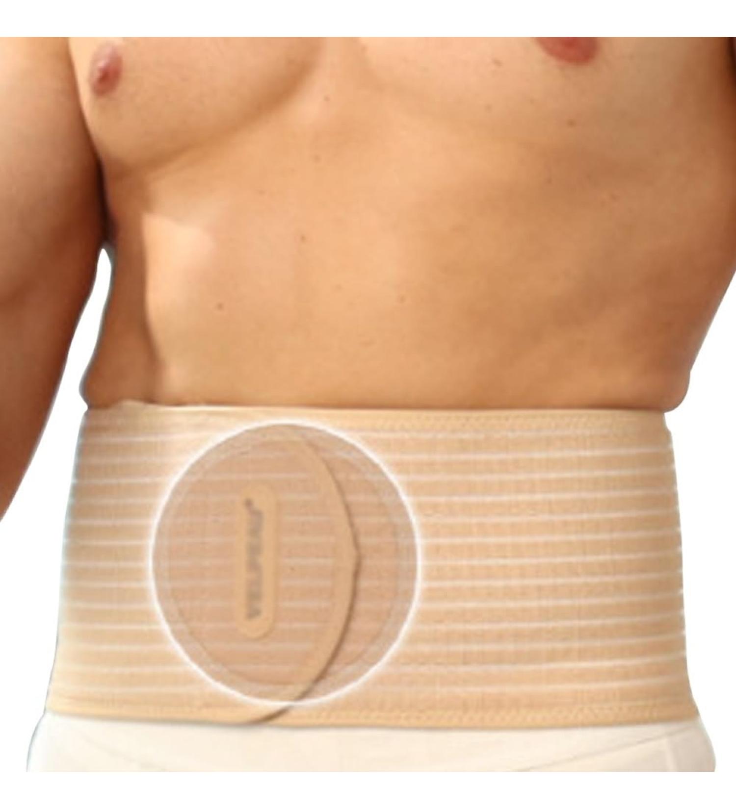 Scrotal Support & Post Surgical Abdominal Binder - Concealed Wear for Waist Up to 50 Inches | Preventive Aid for Men & Women (Large) - International Shipping - Buy Online on GoSupps.com