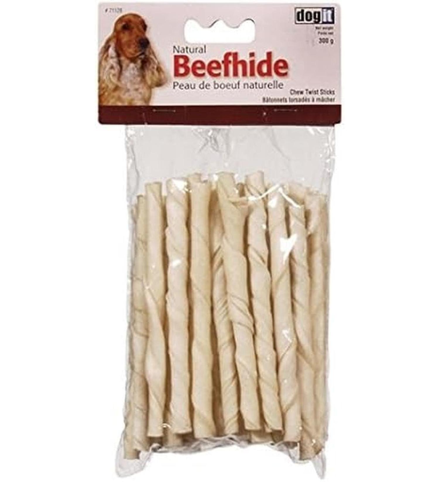 Dogit White Beef Hide Chew Sticks 12.7cm (5-Inch) 300-Gram (10.6-Ounce)