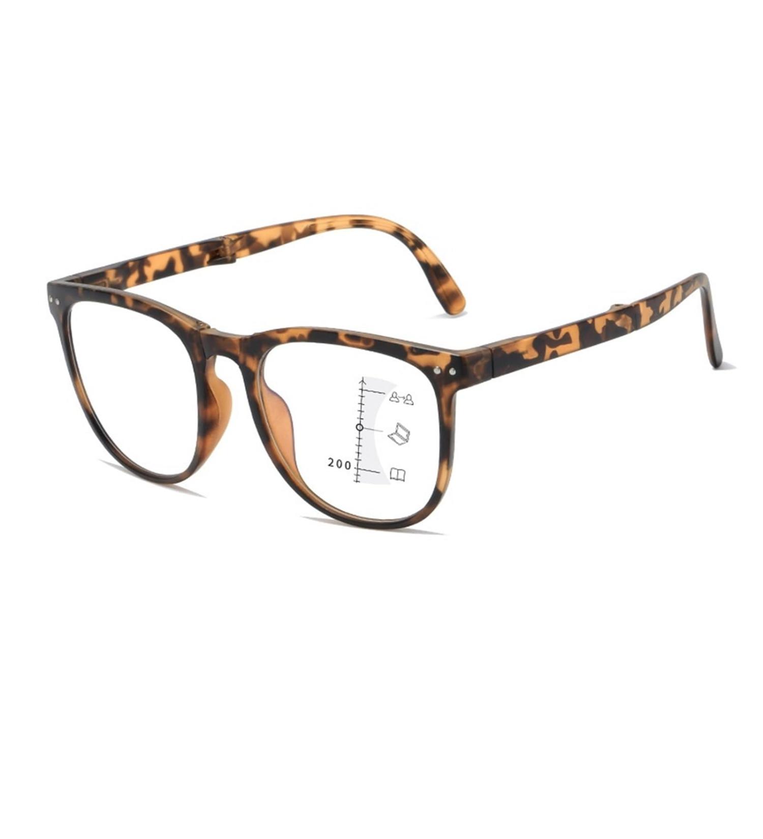 Personalized Foldable Multifocus Anti-Blue Light Glasses for Men & Women - Tofu Pudding Color 2.00 Size - Buy Online on GoSupps.com