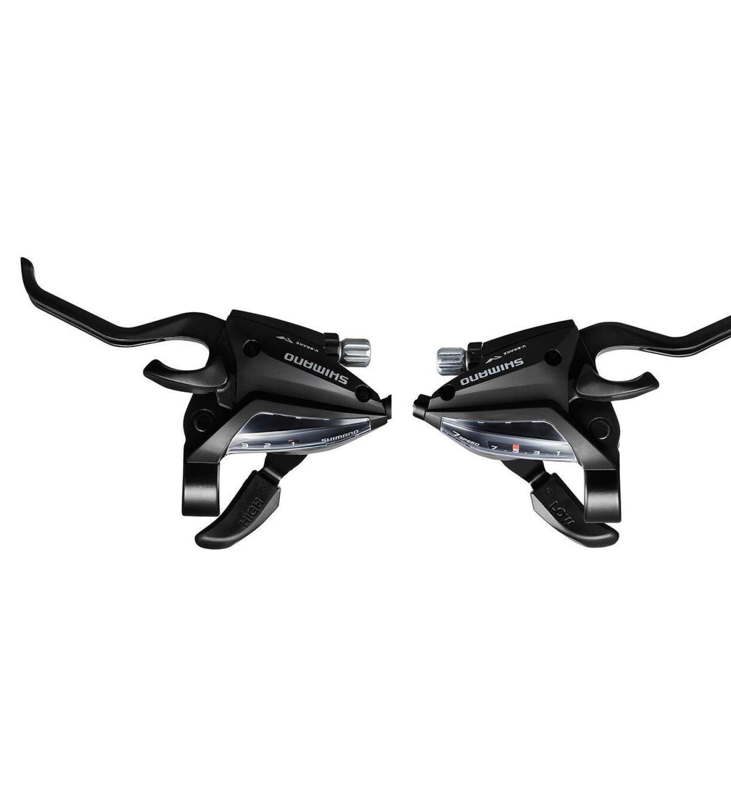 ENBO Shifter ST-EF500 3x7 Speed Bike Shift/Brake Lever Set with Stainless Inner Cables - 21 Speed - Buy Online on GoSupps.com