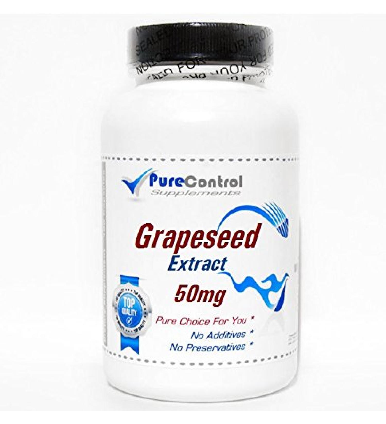 Grapeseed Extract 50mg // 200 Capsules // Pure // by PureControl Supplements