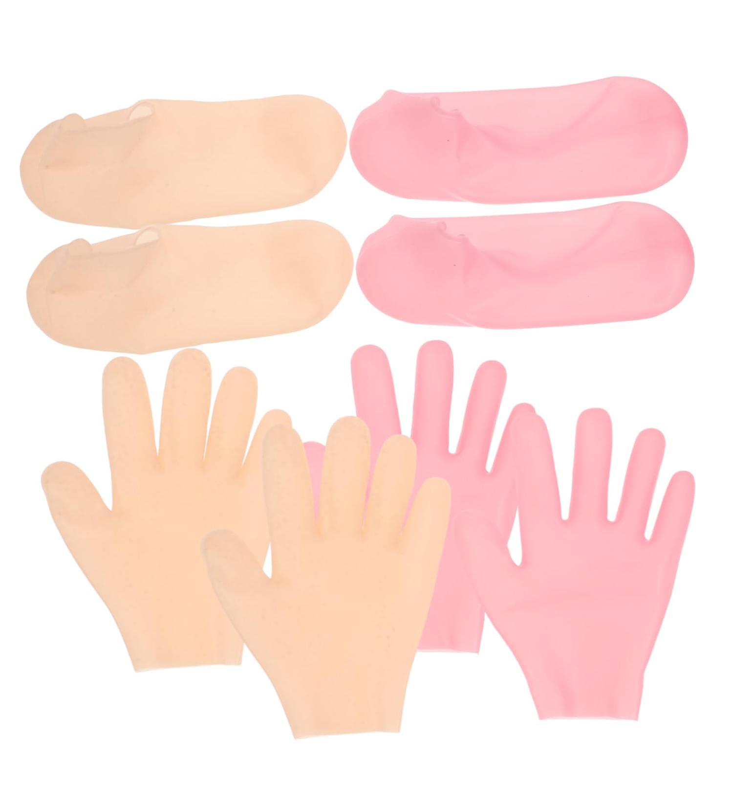 Veemoon Set de Masques Exfoliants Silicone pour Mains Chaussettes Hydratantes lastiques Peau Morte Soin R parateur pour Peau S che et Crevass e Unisexe Usage Domestique et Salon de Beaut  - Buy Online on GoSupps.com