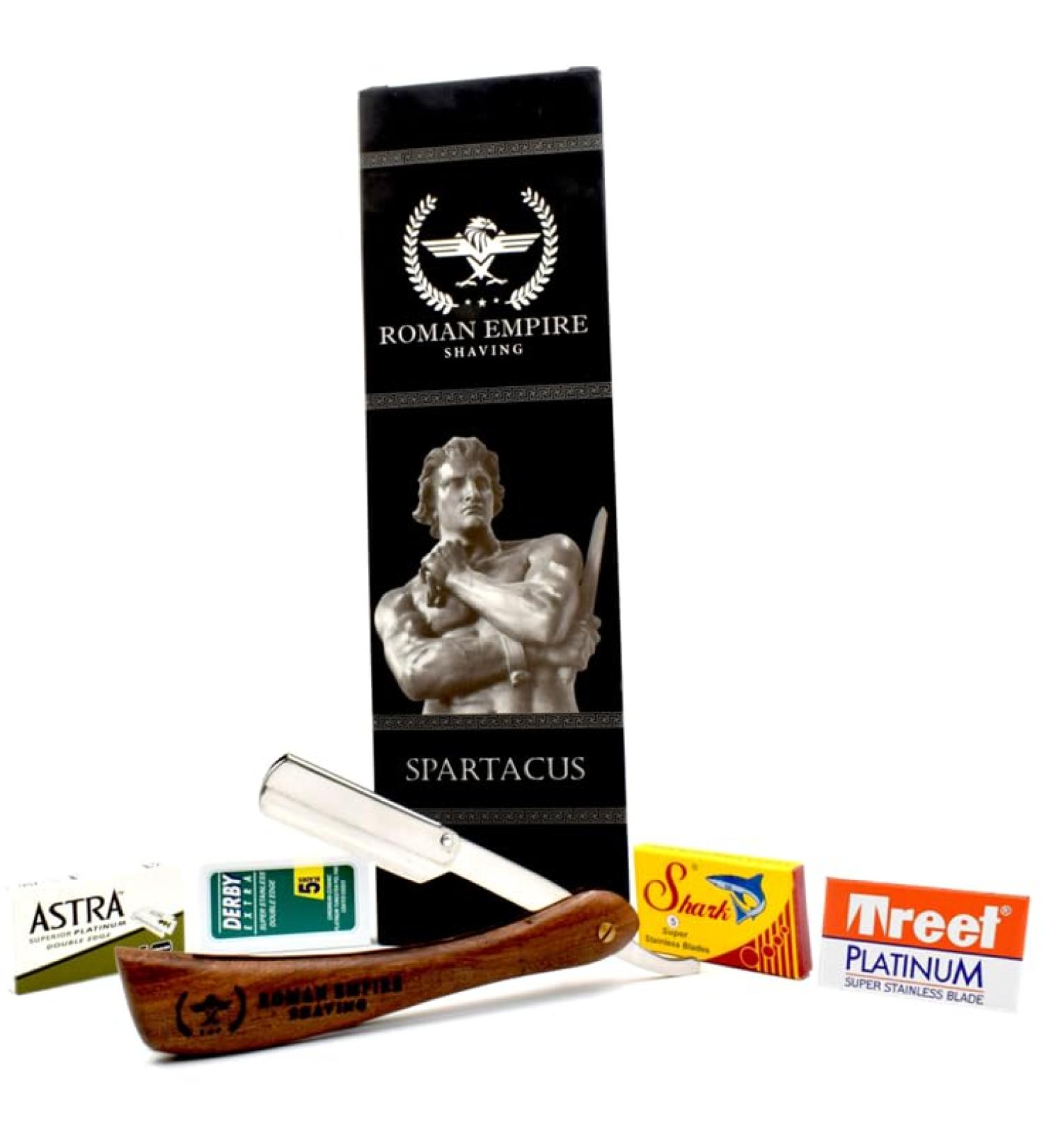 Buy Spartacus Razor Blades Club - Professional Shaving Set with 20 Astra Derby Shark Voskhod Blades | International Shipping - Buy Online on GoSupps.com