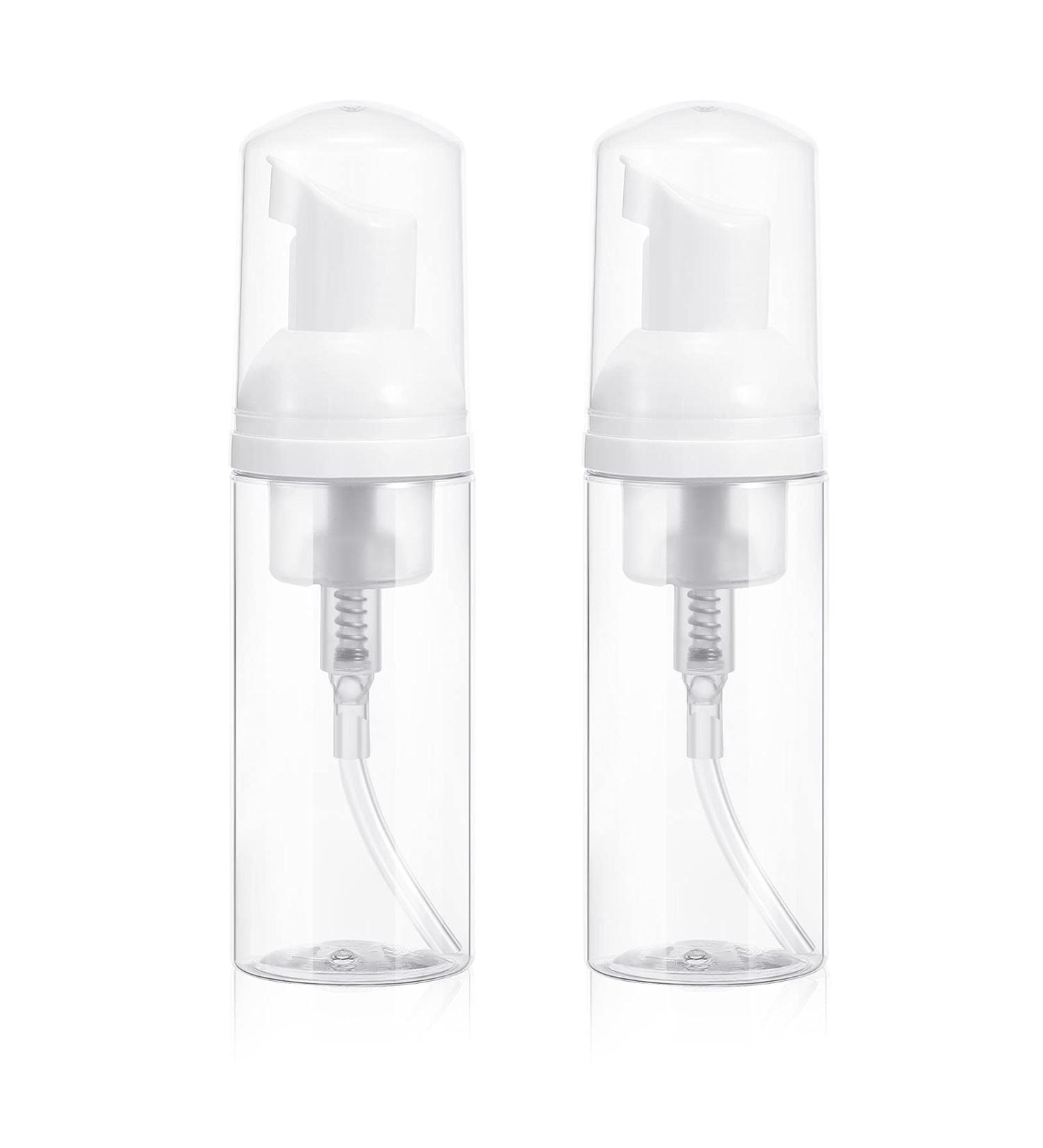 Beaupretty 2pcs Foam Dispenser Bottle Plastic Refillable Empty Mini Foaming Soap Shampoo Dispenser Pump Bottles for Travel 50ml (White) - Buy Online on GoSupps.com