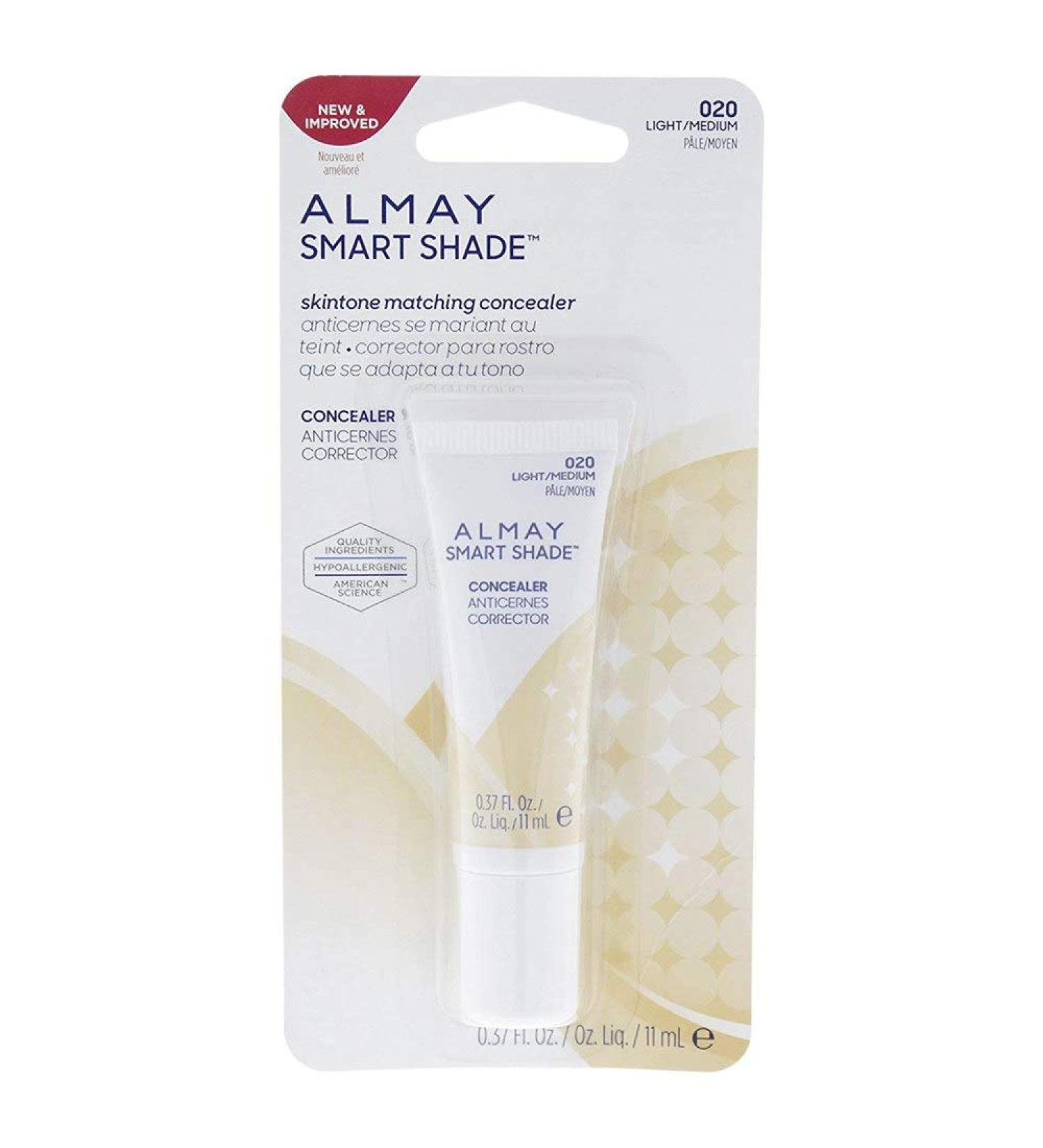 Almay Smart Shade Concealer Makeup Light/Medium 0.37 oz (Pack of 3) 0.37 Ounce (Pack of 3)