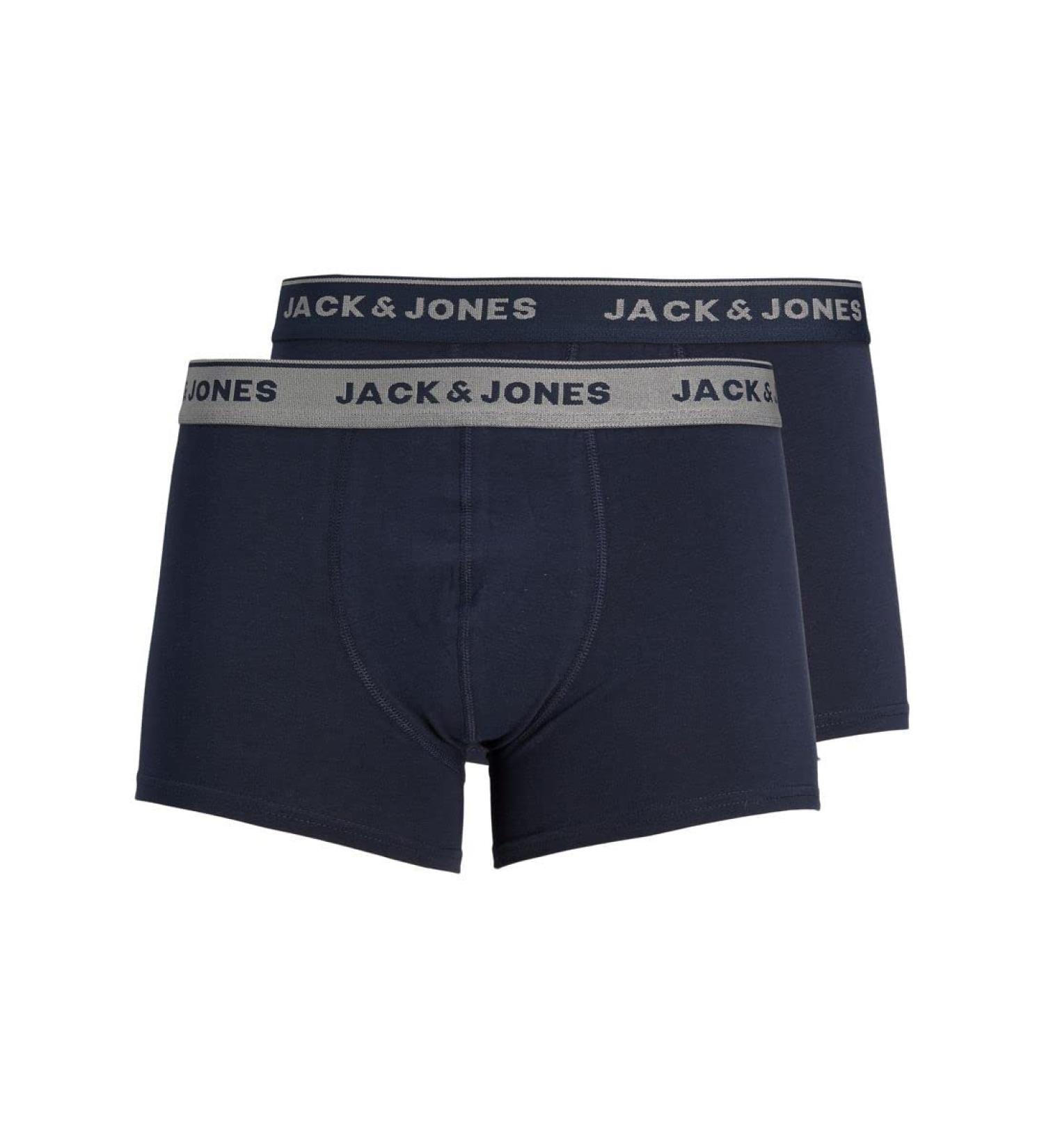 JACK & JONES Men's Boxer Shorts 2 Pack - Navy Blazer M - Comfortable & Stylish International Shipping - Buy Online on GoSupps.com