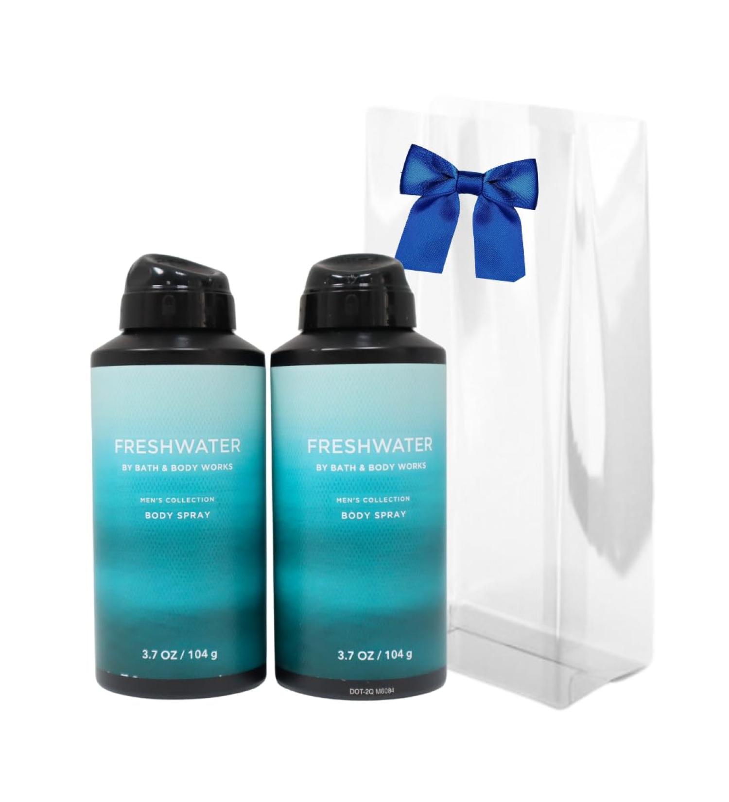Bath & Body Works Men's Collection Deodorizing Body Spray - FRESHWATER - Gift Pack for Holiday - Lot of 2 - Buy Online on GoSupps.com