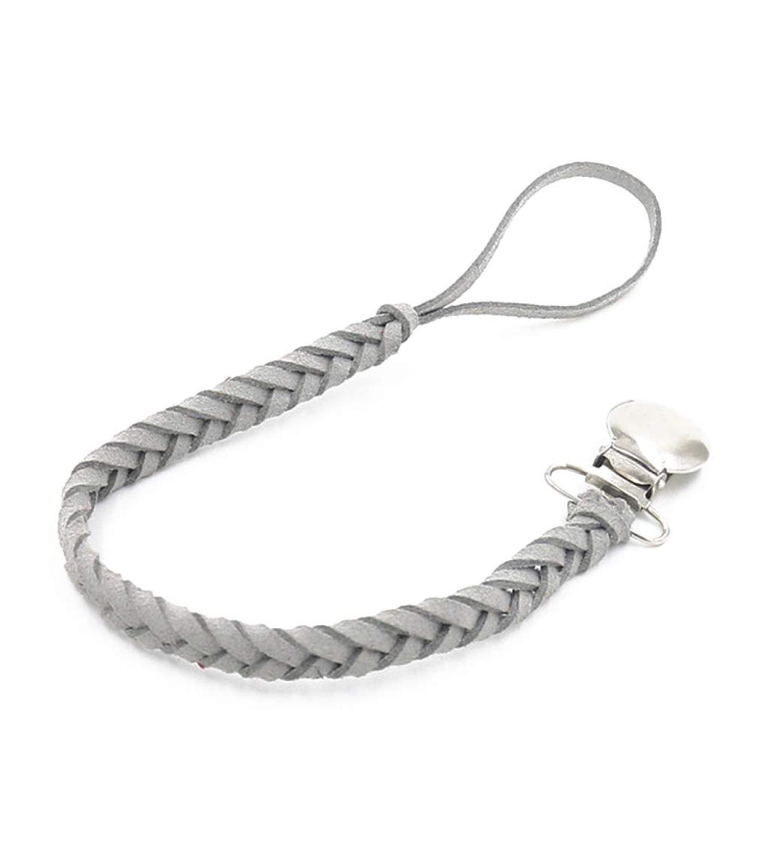 Shop Censhaorme Leather Woven Alloy Pacifier Chains - Colorful Braided Clip Holders & Baby Accessories - Buy Online on GoSupps.com