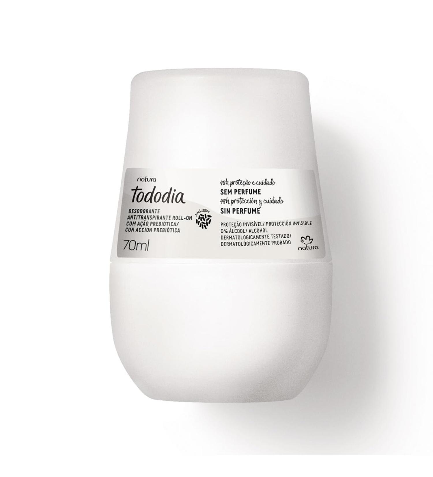 Natura Tododia Unscented Roll-On Antiperspirant Deodorant For Women 2.36 Fl Oz 70ml Sem Sin Perfume