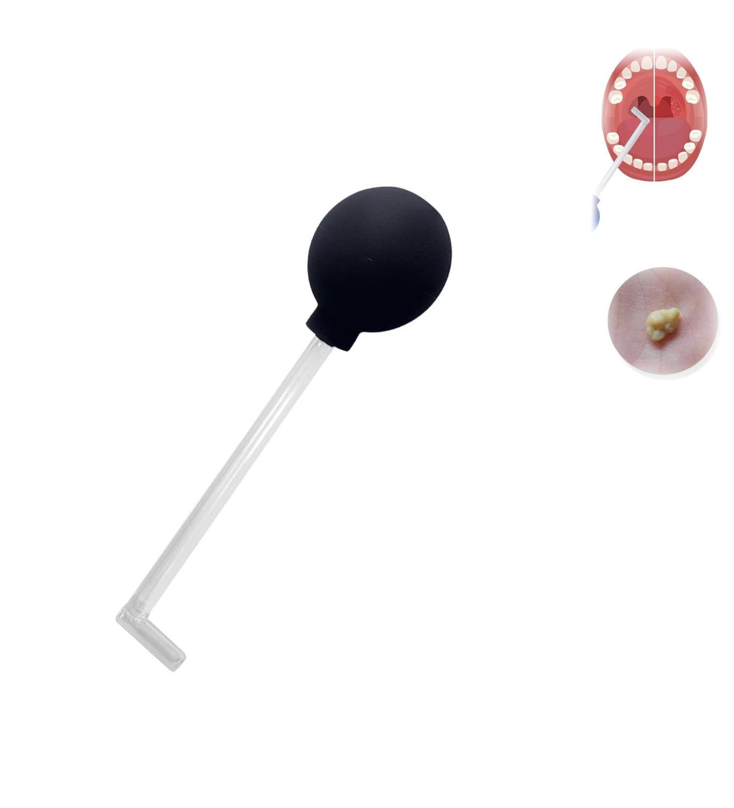Black Tonsil Stone Removal Kit & Vacuum - Manual Tool for Adults - Buy Online on GoSupps.com