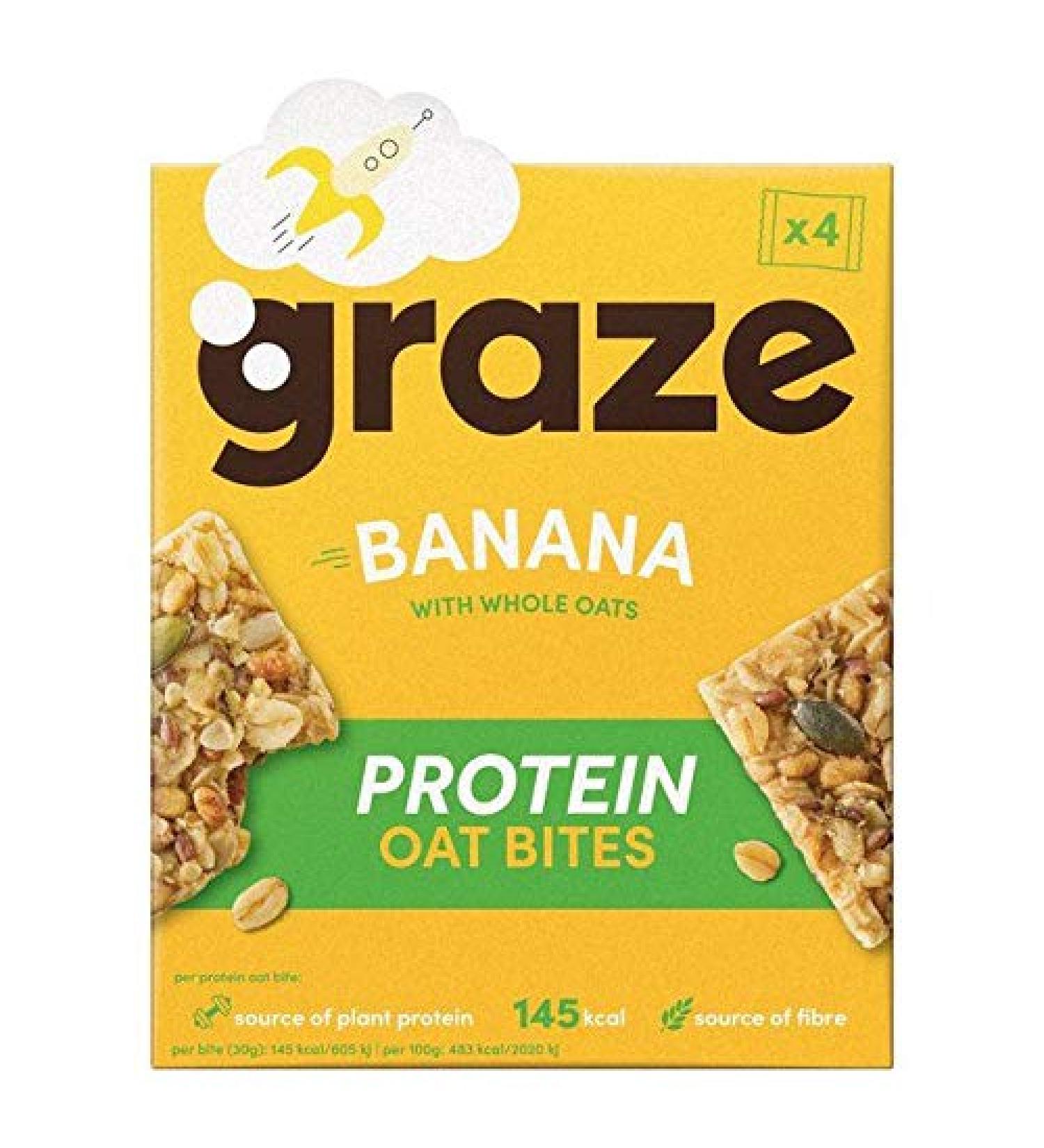 Graze Banana Protein Bites - 4 x 30g