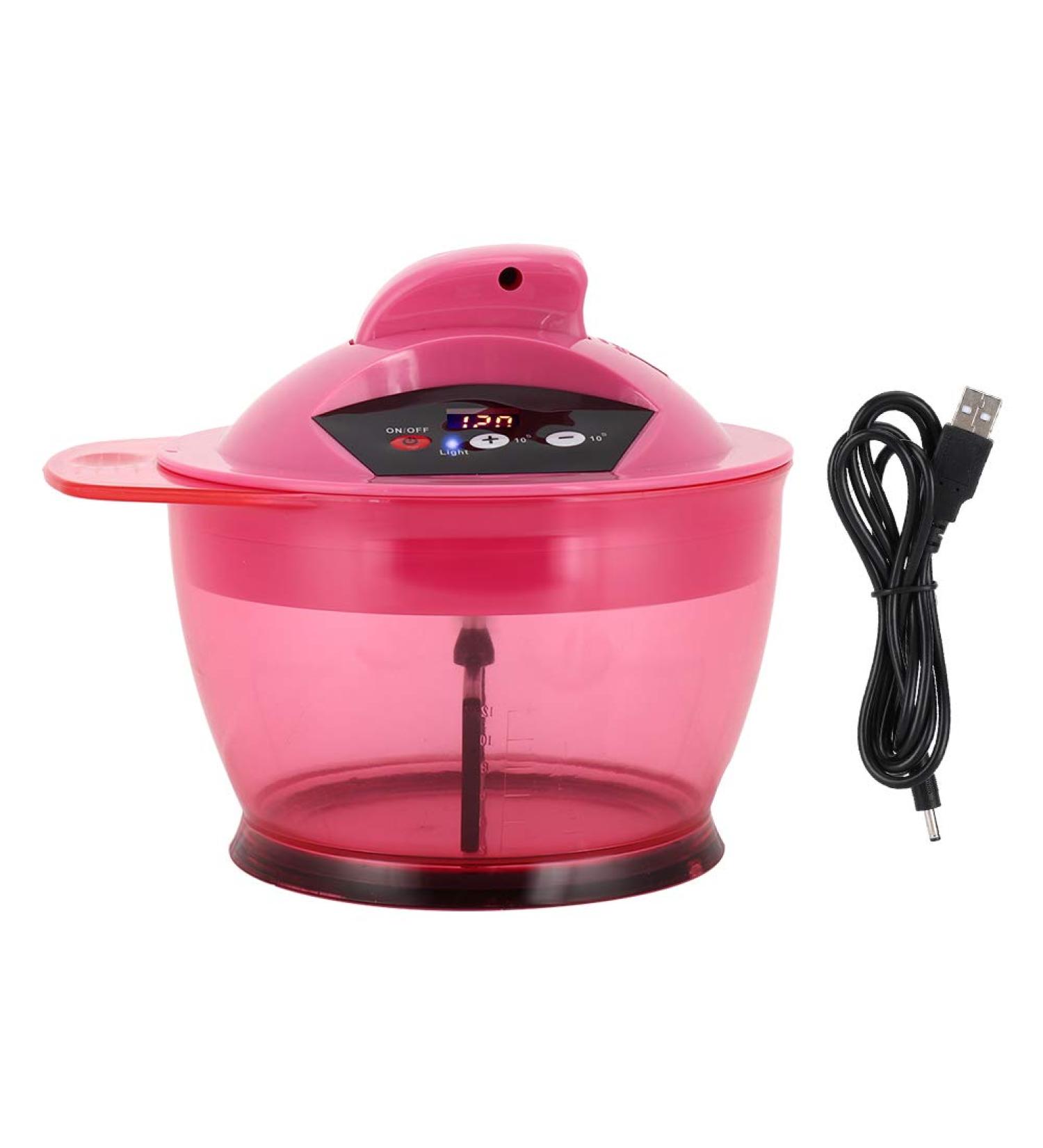 Electric Hair Coloring Bowl - Rose Red Dye Mixer for Salon-Quality Results - Buy Online on GoSupps.com
