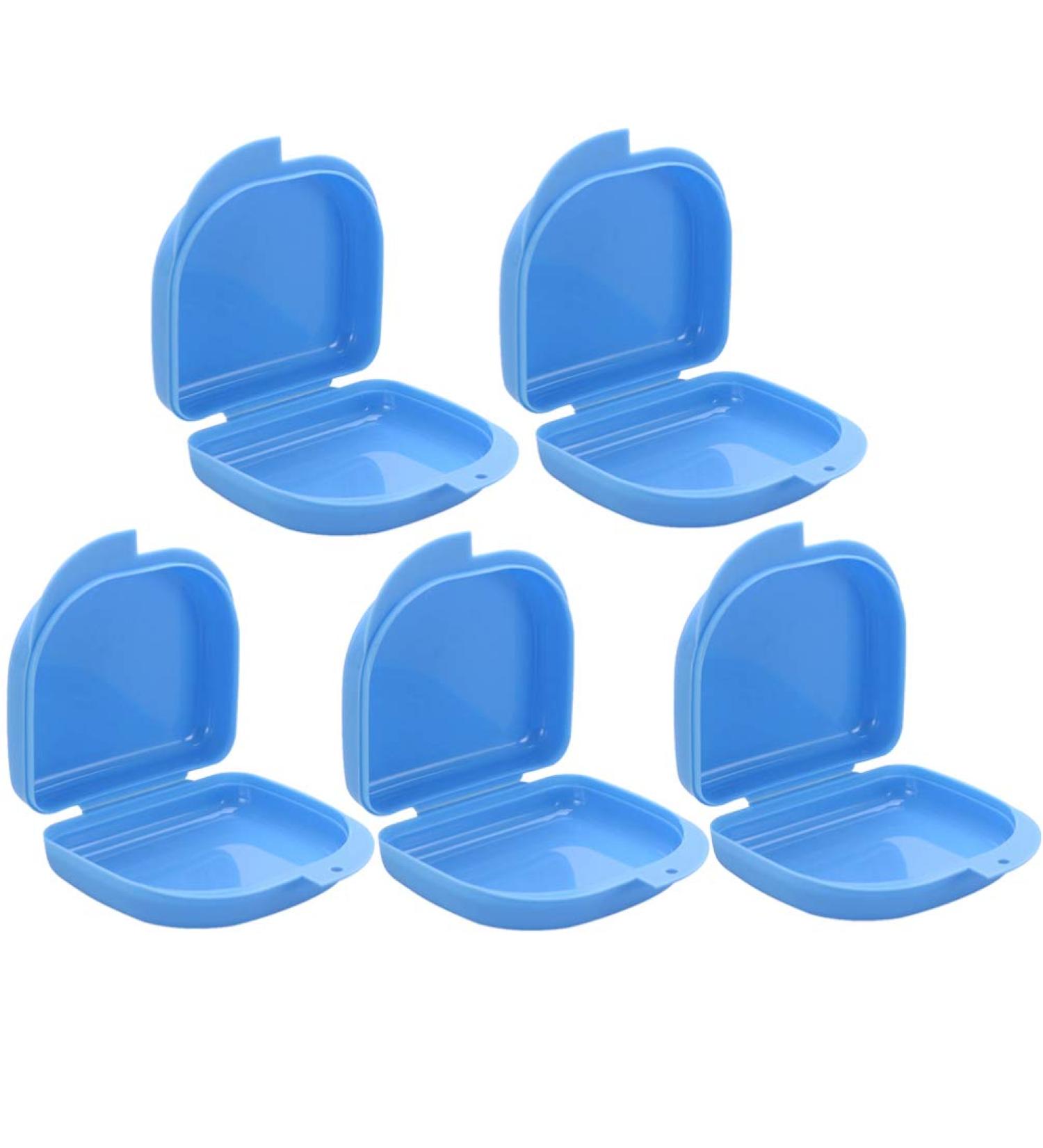 Clispeed 5-Piece Prosthesis Storage Box with Sieve - Dental Retainer & Mouth Guard Protector for International Shipping - Buy Online on GoSupps.com