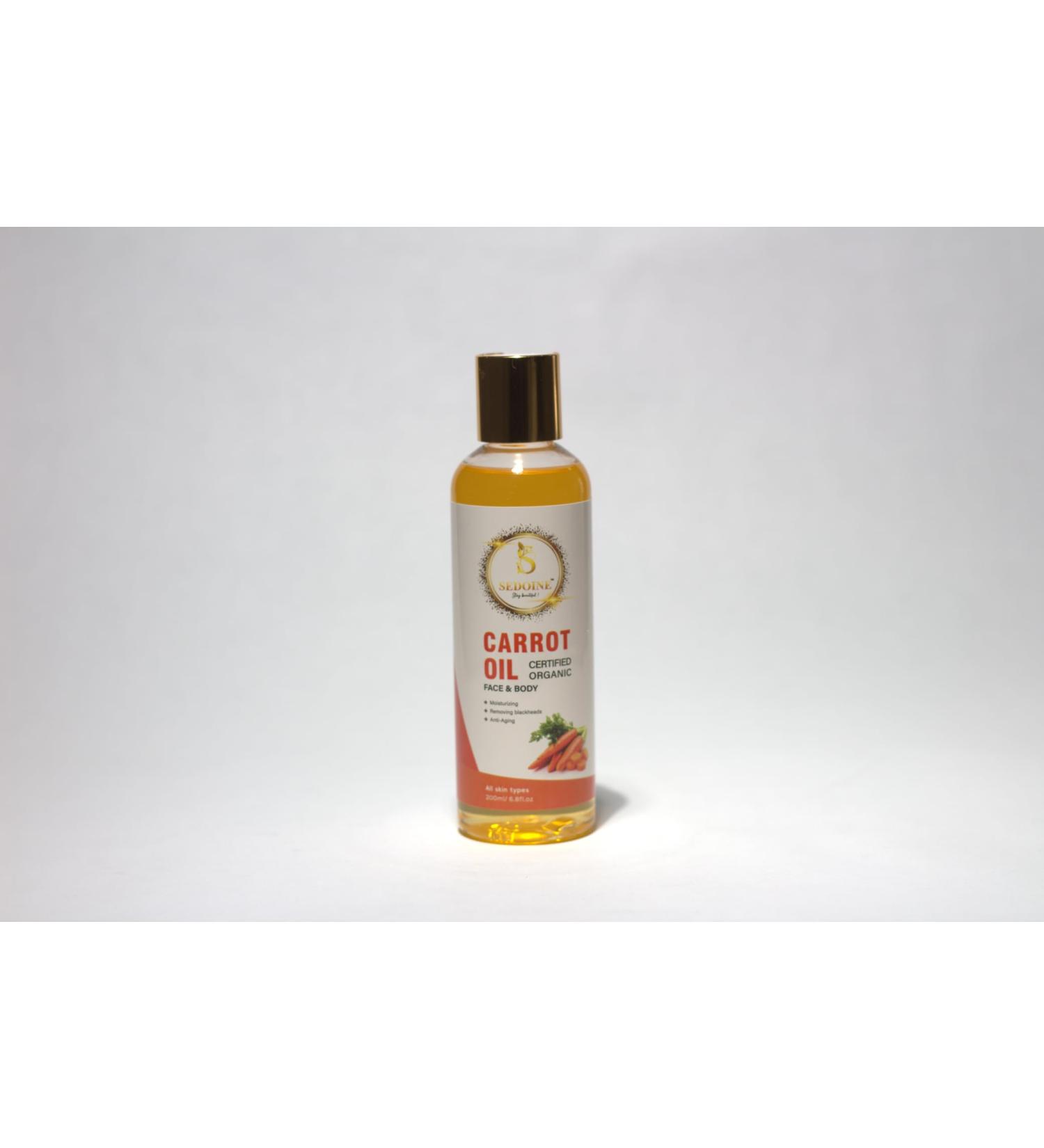 Sedoine Cosmetics Carrot Oil Natural Glow Hydration & Anti-Aging (Face & Body) - 200ML - Buy Online on GoSupps.com