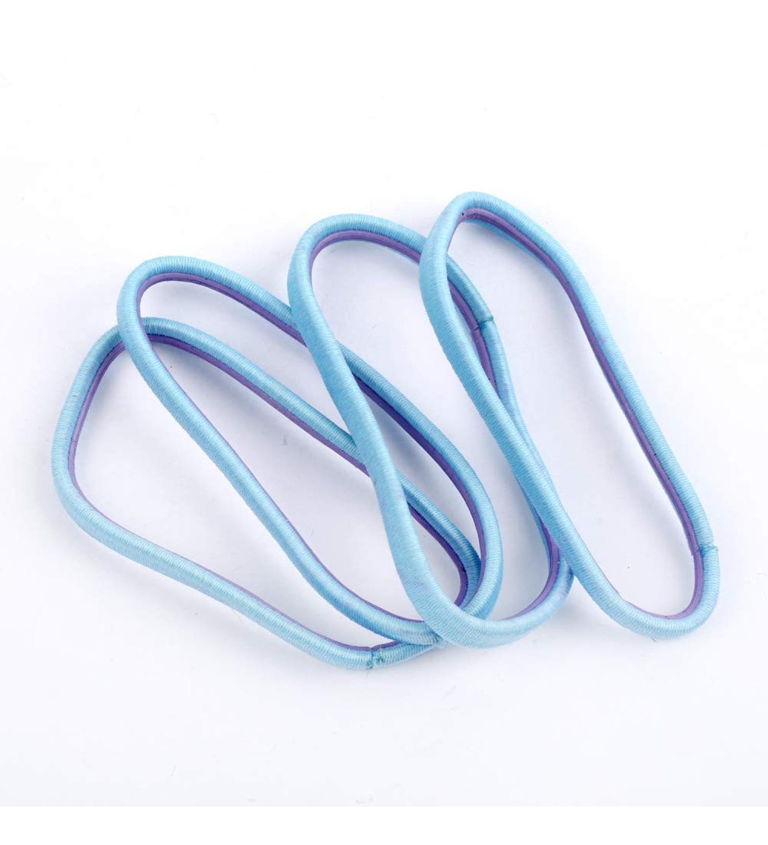 A&A Hair Beauty Hair Accessories Headwear Hairband Sports Band Rubber Ponytail Holder Hair Tie Sport Silicone Blue