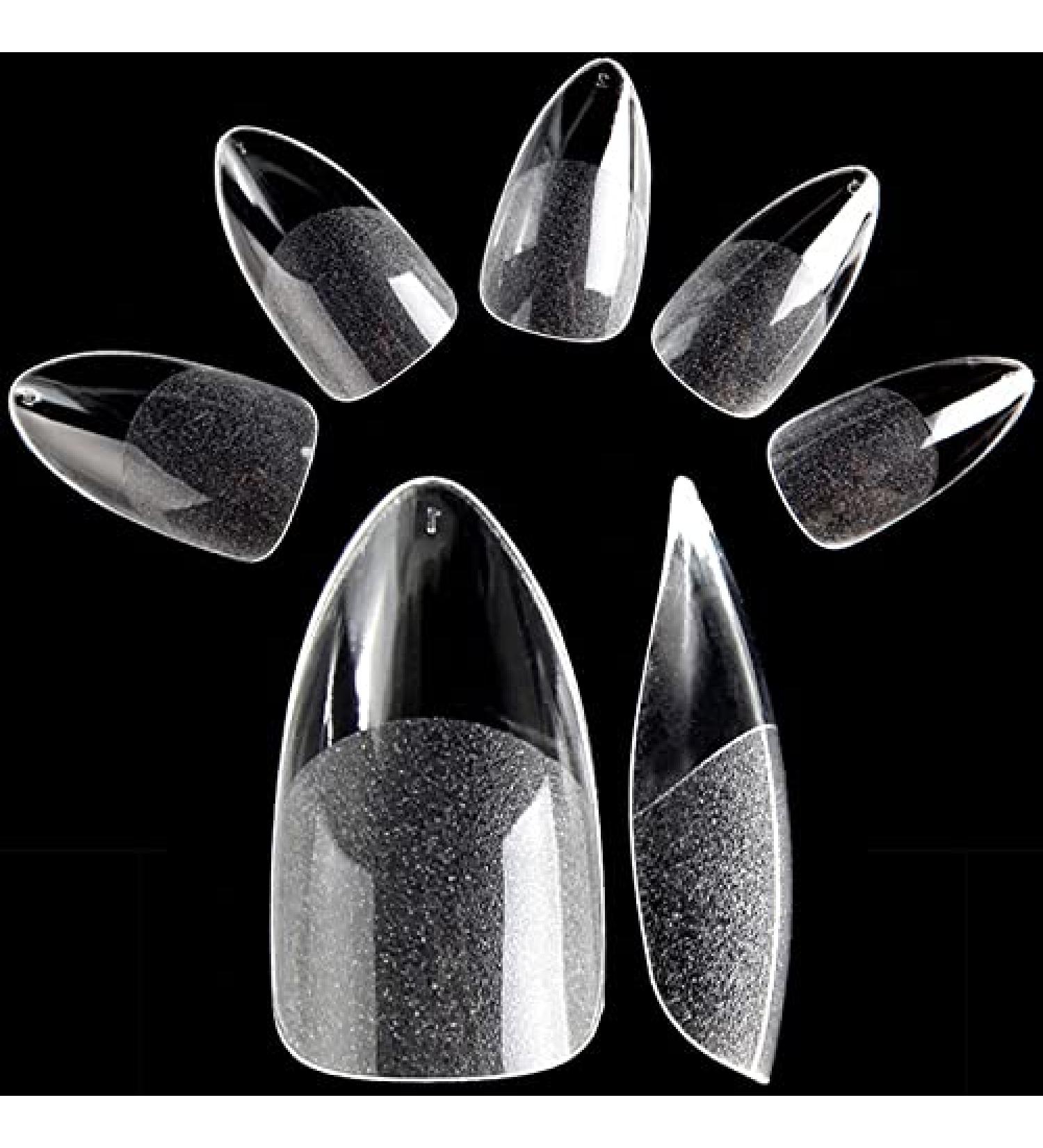 120 Matte Almond Press-On Tips | Quick Nail Extensions - Full Cover Almond Click-It Tips - Buy Online on GoSupps.com