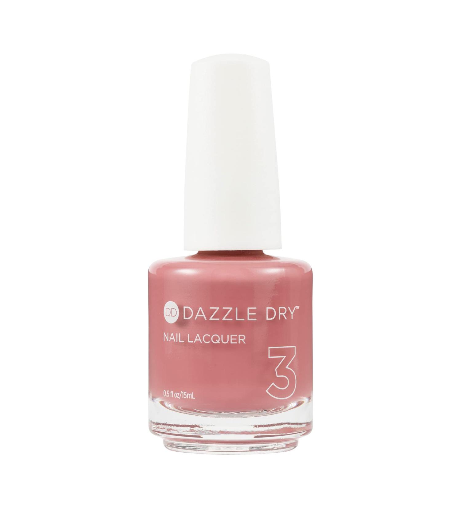 Dazzle Dry Nail Lacquer - Heart's Caress - Dusty Rose Cream (0.5 fl oz) - Buy Online on GoSupps.com