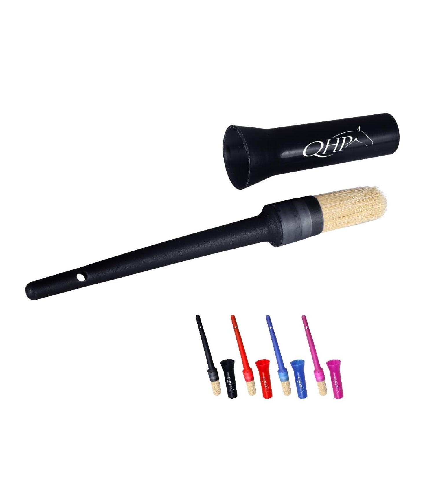 NETPROSHOP Hoof brush with cap made of pig hair hoof care color: black