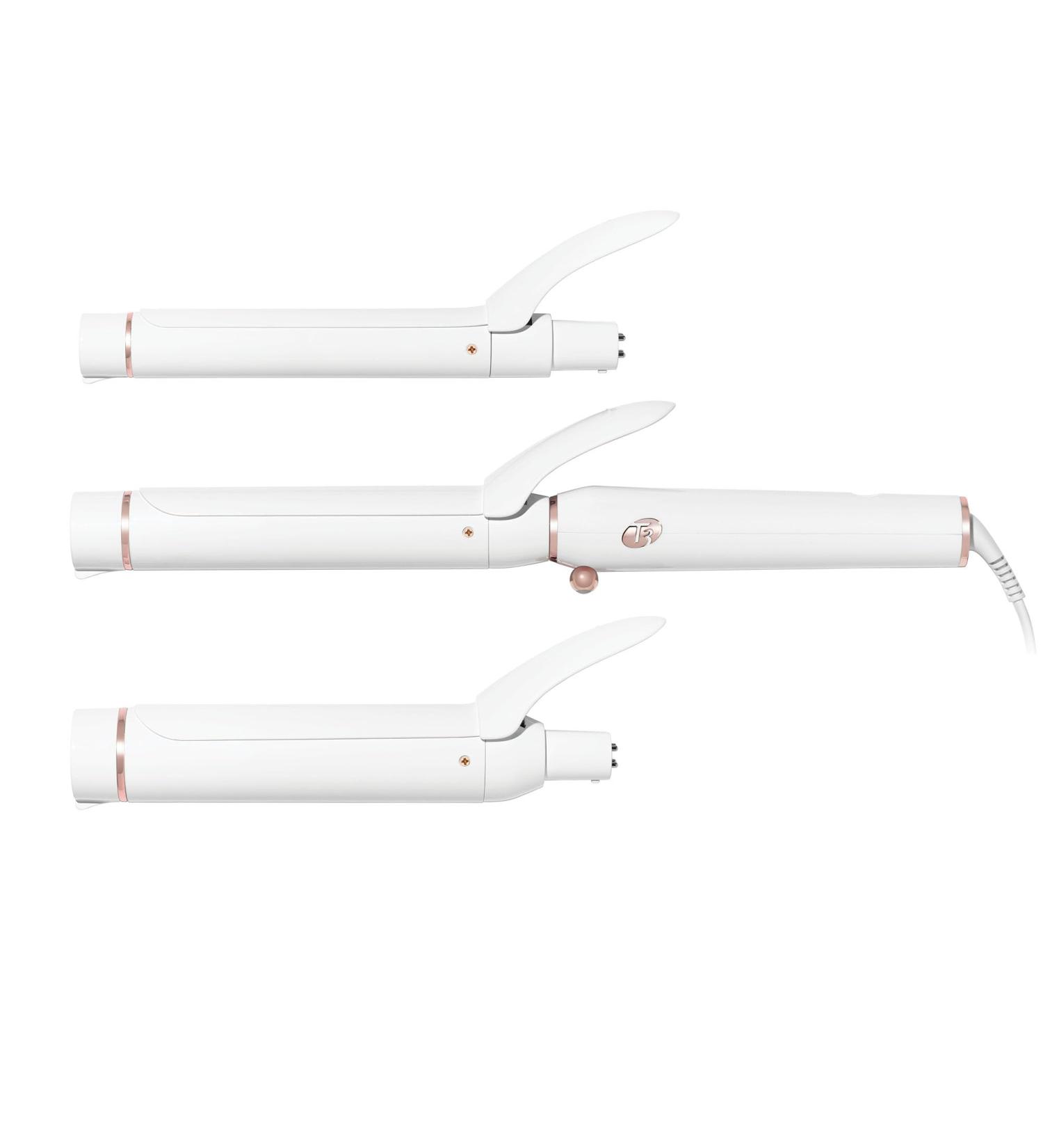 Buy T3 Switch Kit Professional Ionic Curling Iron - 3 Interchangeable Barrels Adjustable Heat White/Rose Gold | Best for Curls & Waves - Buy Online on GoSupps.com