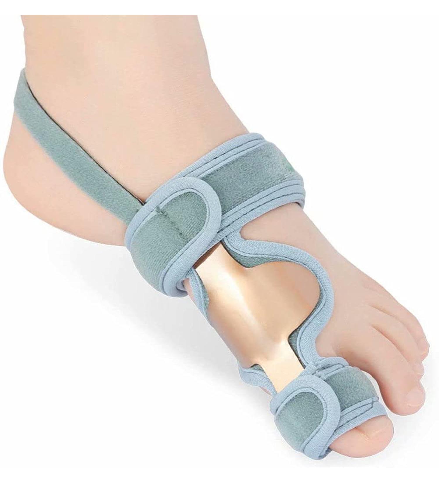 Jycch Pedic Corrector - Gold Steel Toe Aligner for Hallux Valgus & Overlapping Toes - Ergonomic Design for Right & Left Foot - Buy Online on GoSupps.com