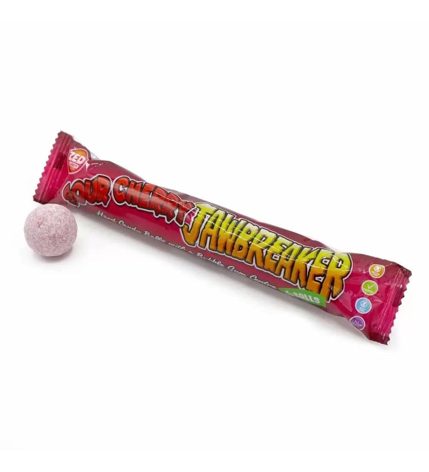 Sour Cherry Jawbreaker - 8 Bubblegum Sweets 8 Count (Pack of 1)