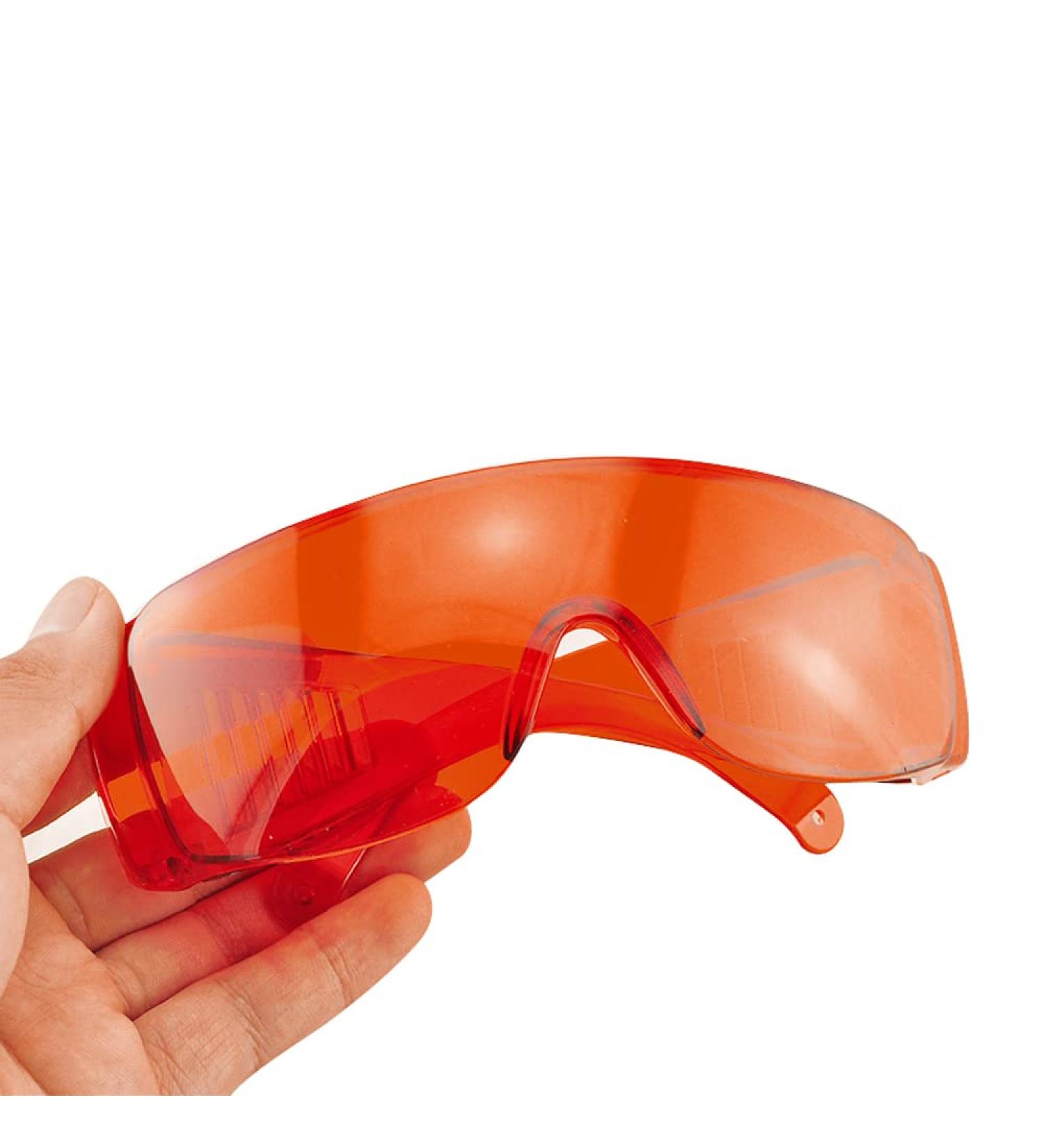 Vinmax Red Goggle Glasses Lab Eye Protection Safety - Dental Protective Eye Curing Light Whitening | 1pc - Buy Online on GoSupps.com