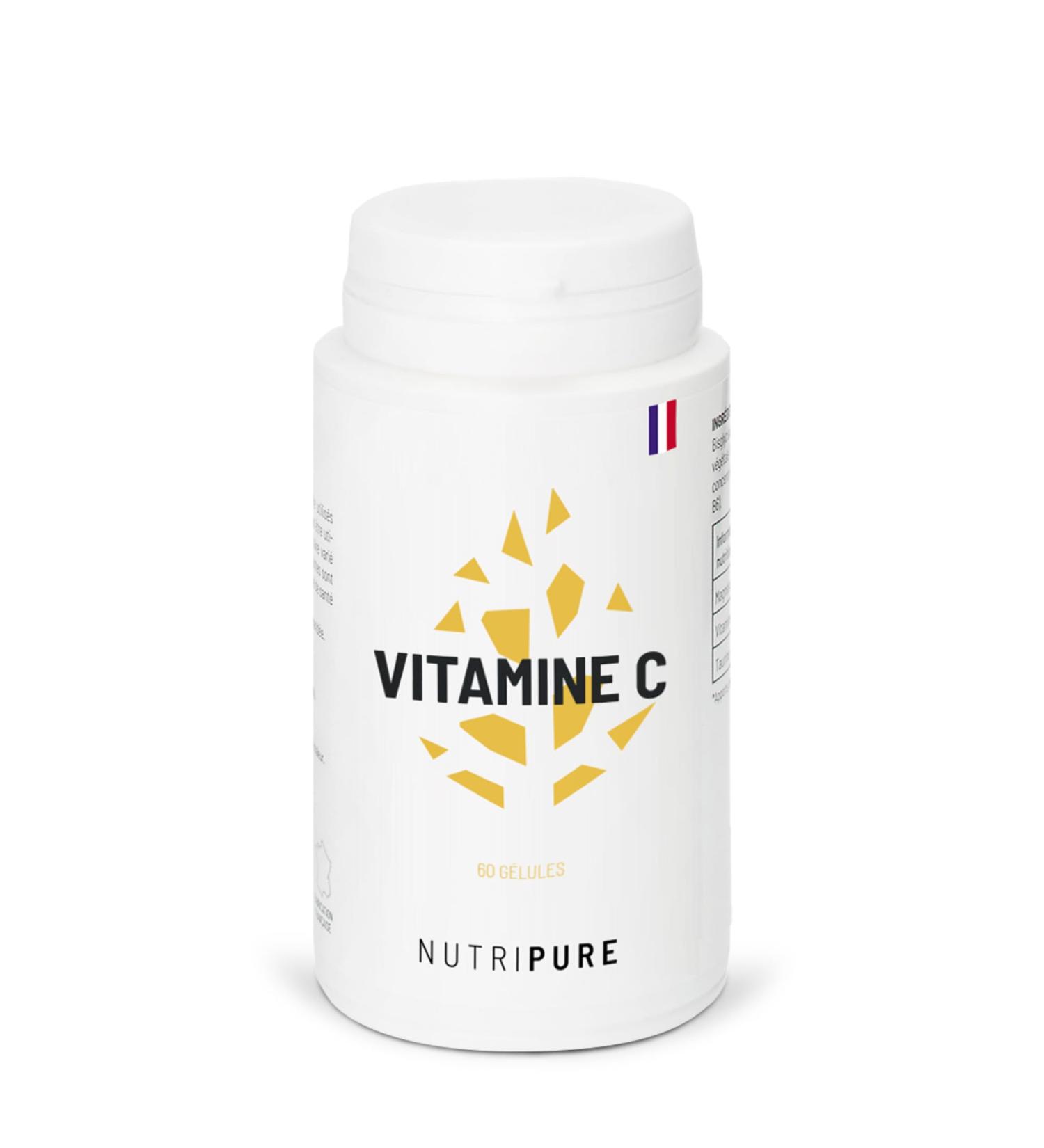 Nutripure | Vitamine C Vegan 100% Pure 750 mg | Ingr dient brevet Quali -C | Antioxydant | Fatigue Rhume Immunit | Sans excipient ni OGM | 60 g lules v g tales (2 mois) | Made in France Sans saveur 60 Unit (Lot de 1) - Buy Online on GoSupps.com