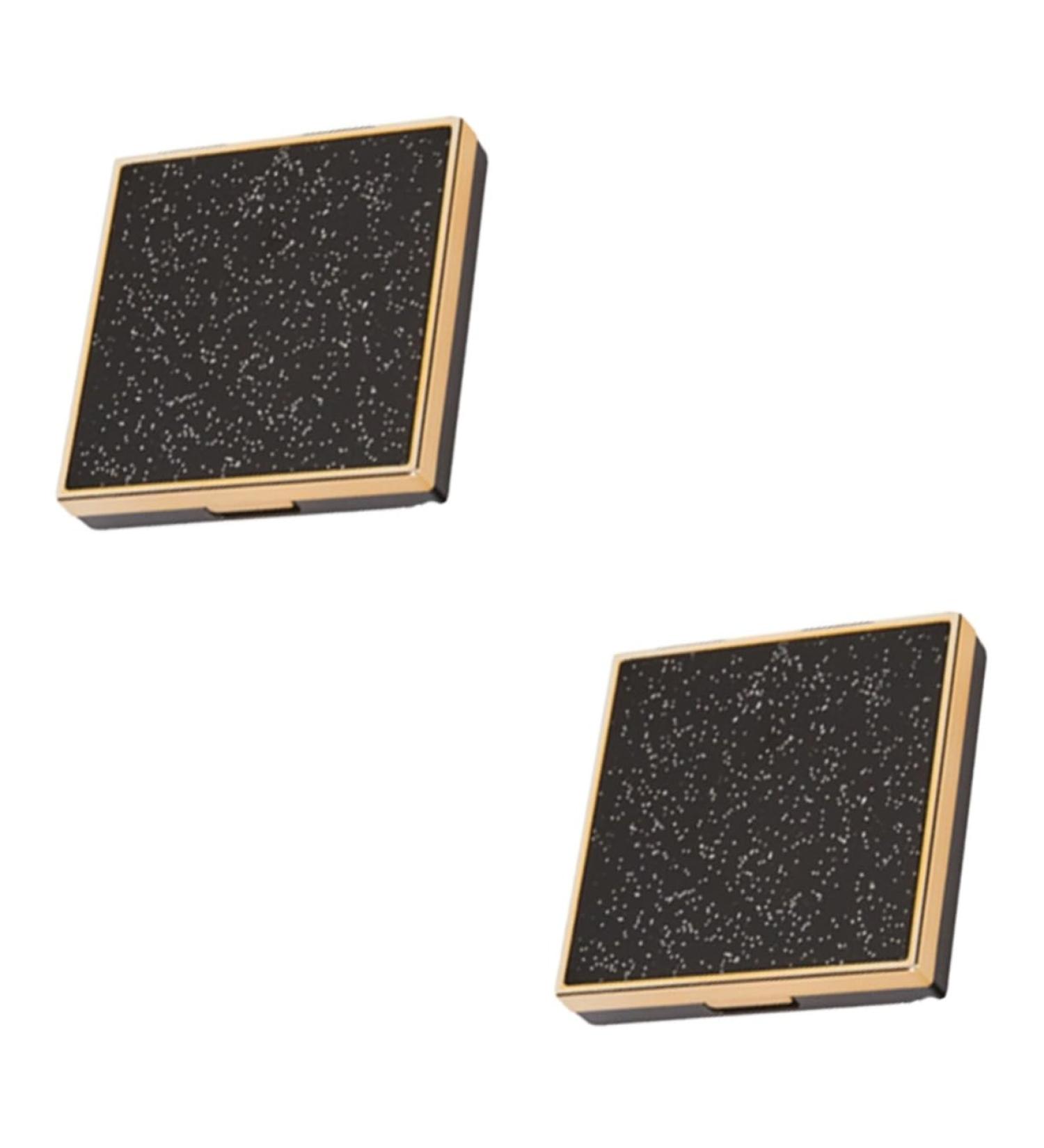 Mikinona 2 Pcs Empty Eye Shadow Pallet Empty Eyeshadow Eye Shadow Empty Palette DIY Eyeshadow Black - Buy Online on GoSupps.com